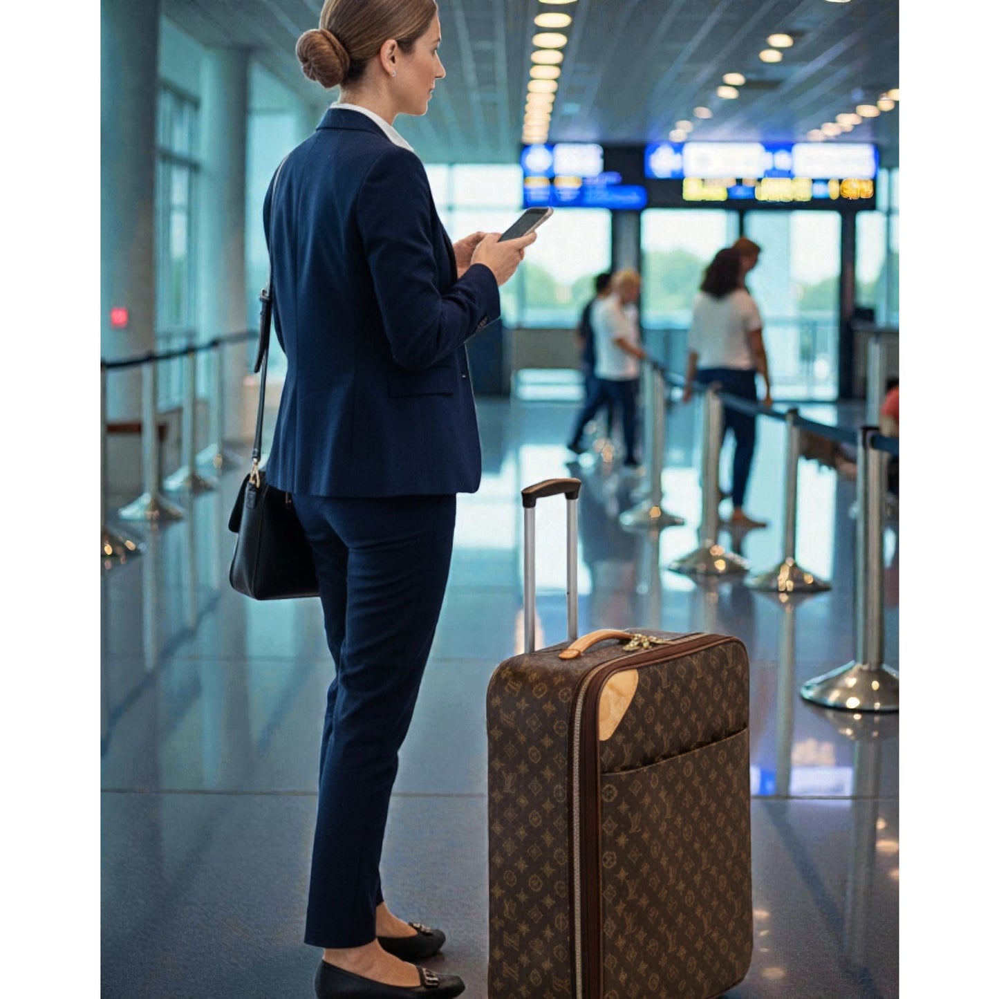 Louis Vuitton Pegase 45 rolling suitcase in Monogram canvas