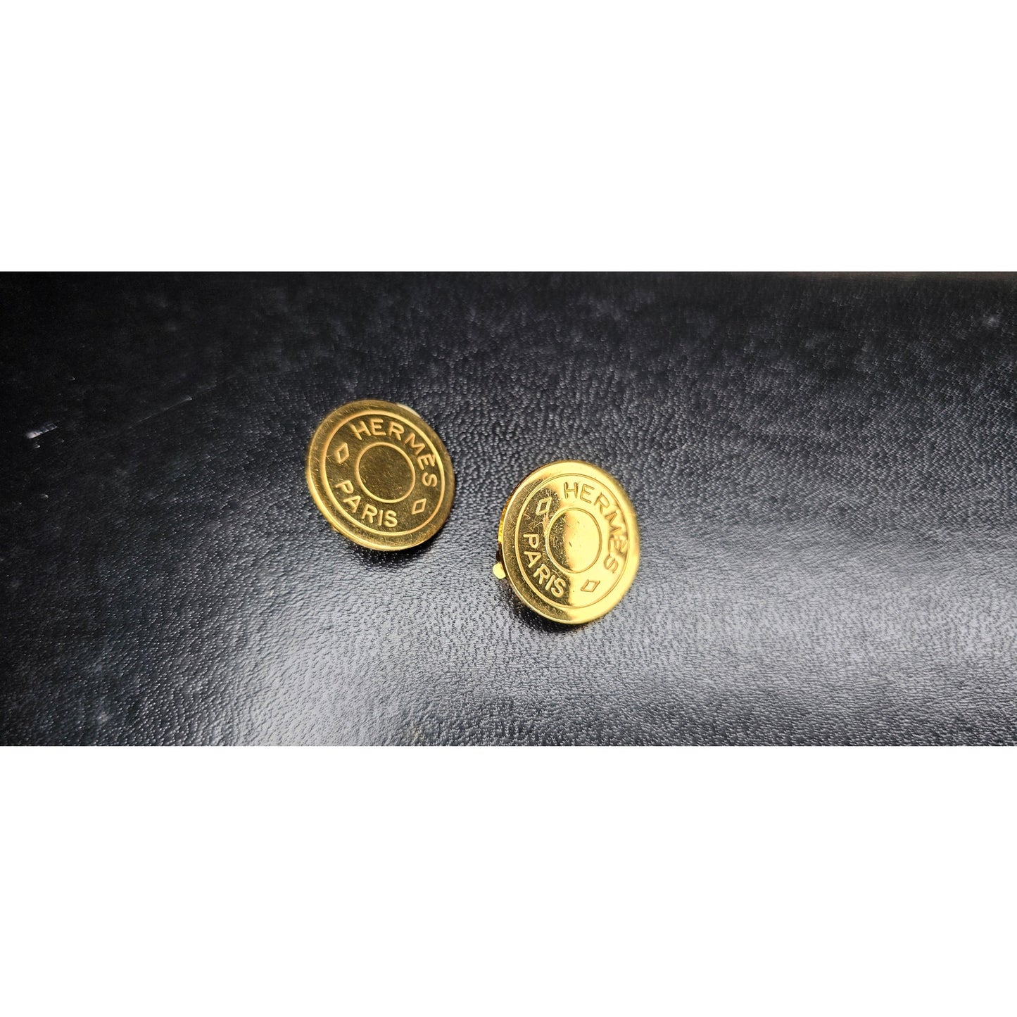 Hermès Clou de Selle Gold Clip-On Earring