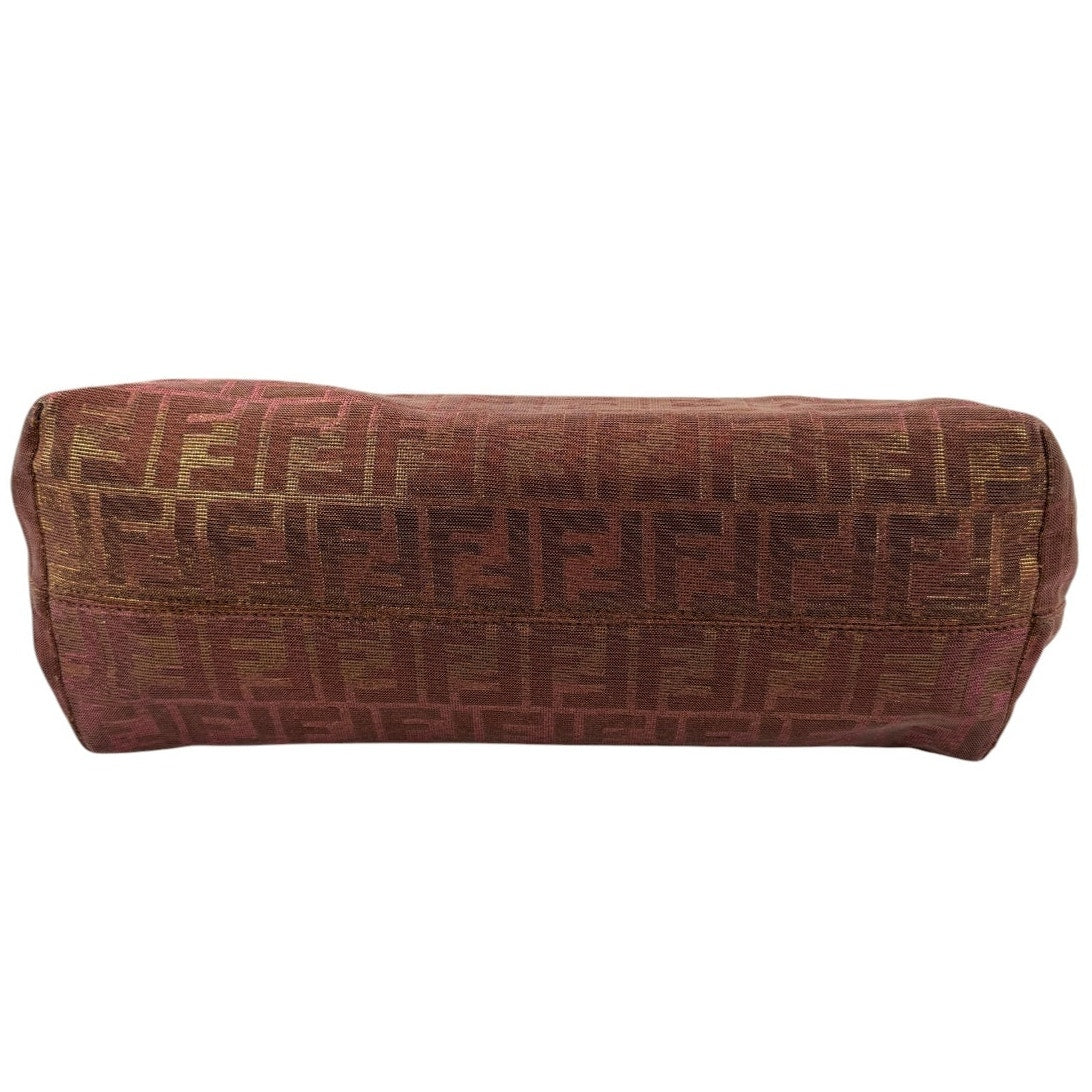 FENDI Metallic Lurex Zucca Roll Shopping Tote
