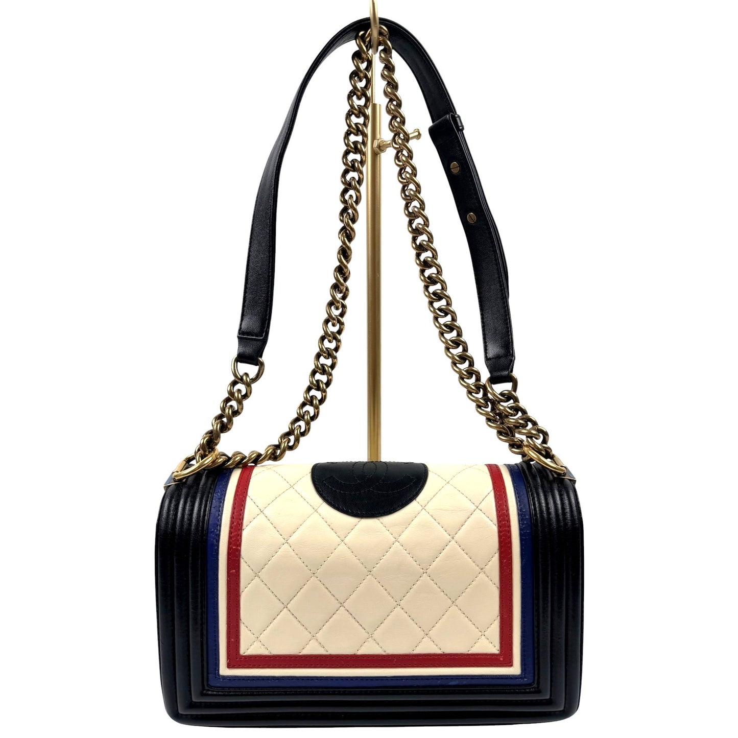 Chanel Lambskin Quilted Crest Embellished Boy Flap bag LIMITED EDITION