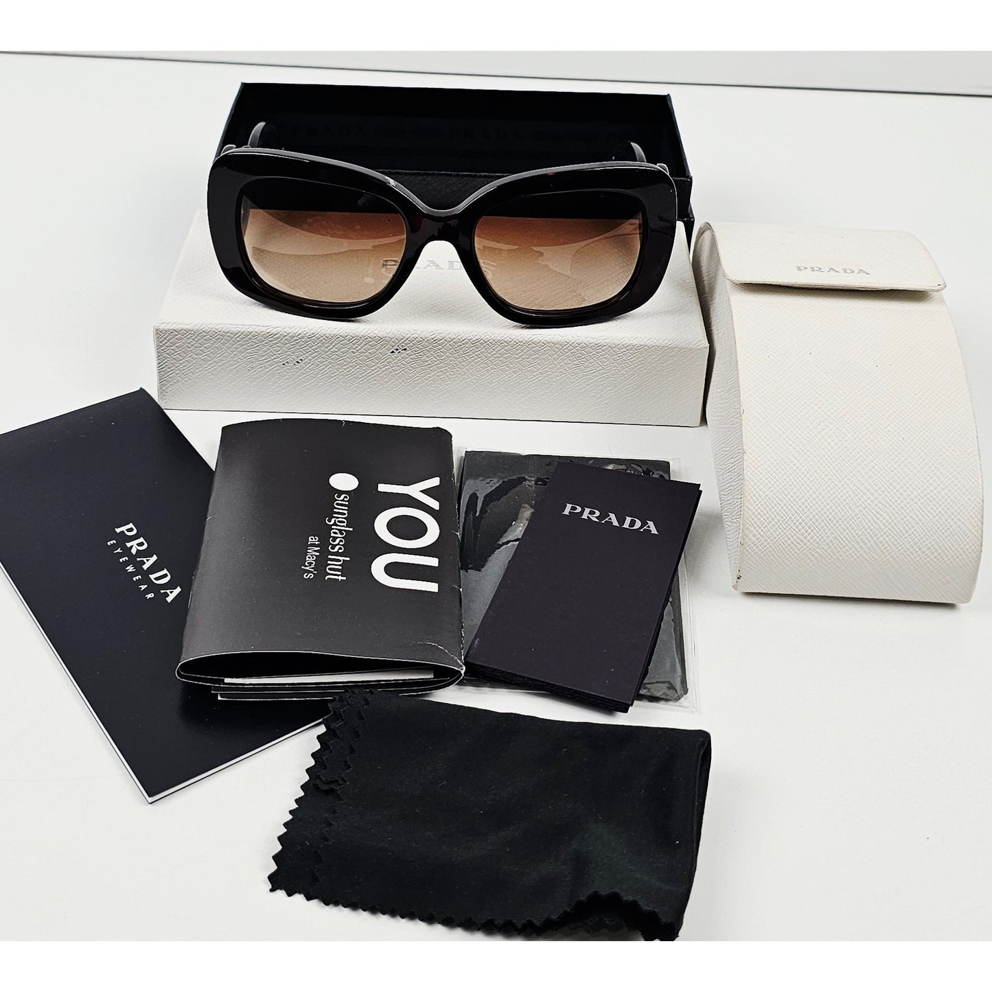 Prada Sunglasses Baroque Swirl Brown Square