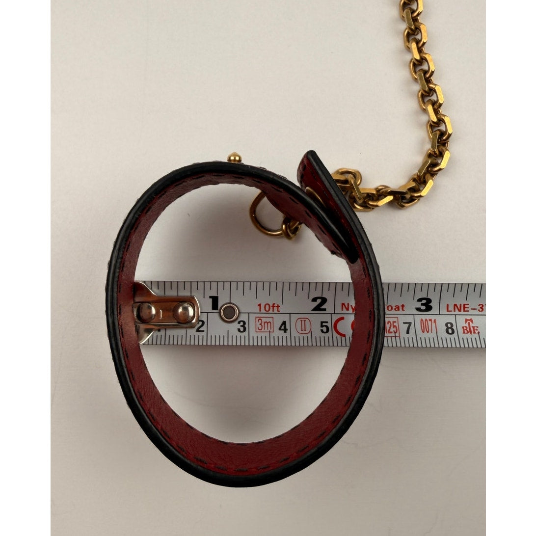 Dior Dioramour Red Clutch with Chained Wristlet