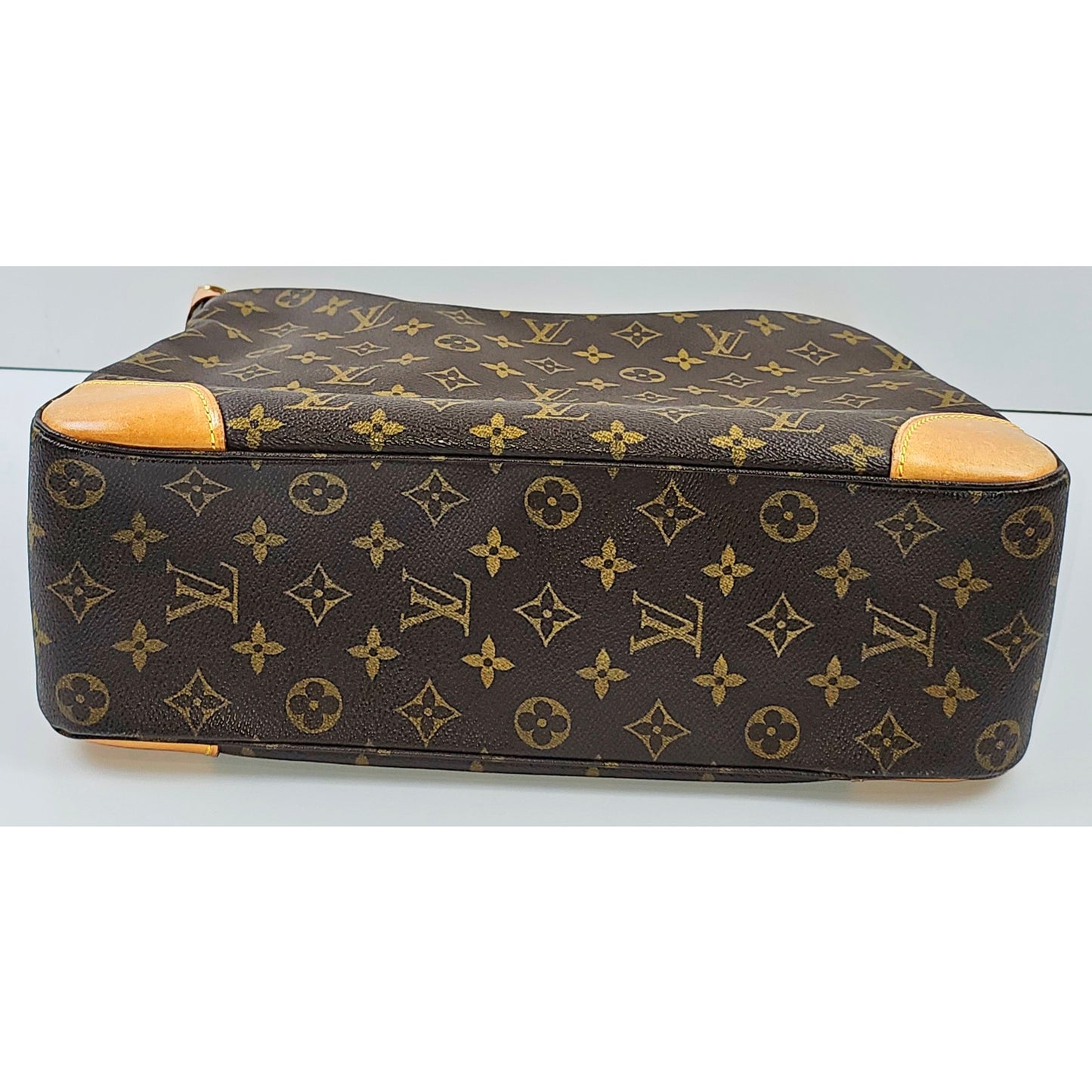 Louis Vuitton Monogram Boulogne 35 Shoulder Bag Brown