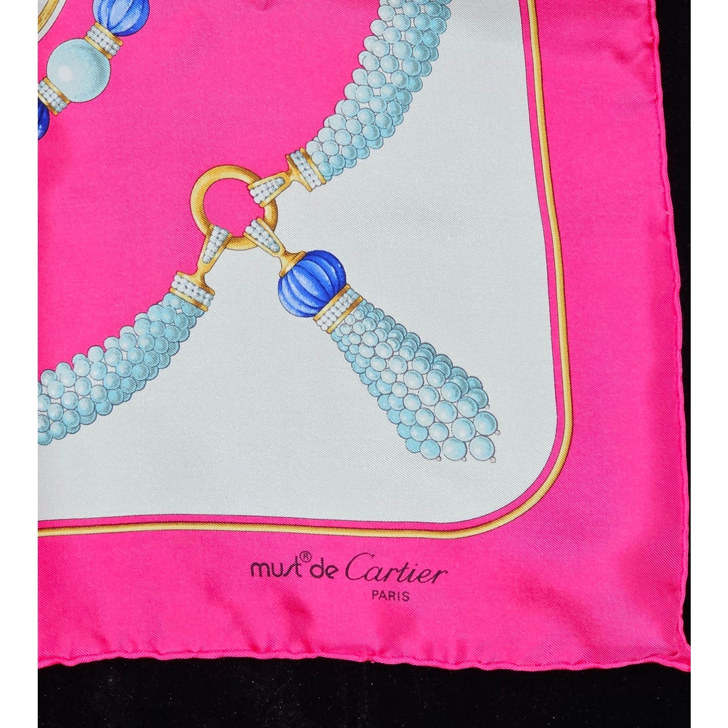 Must de Cartier Square Silk Scarf
