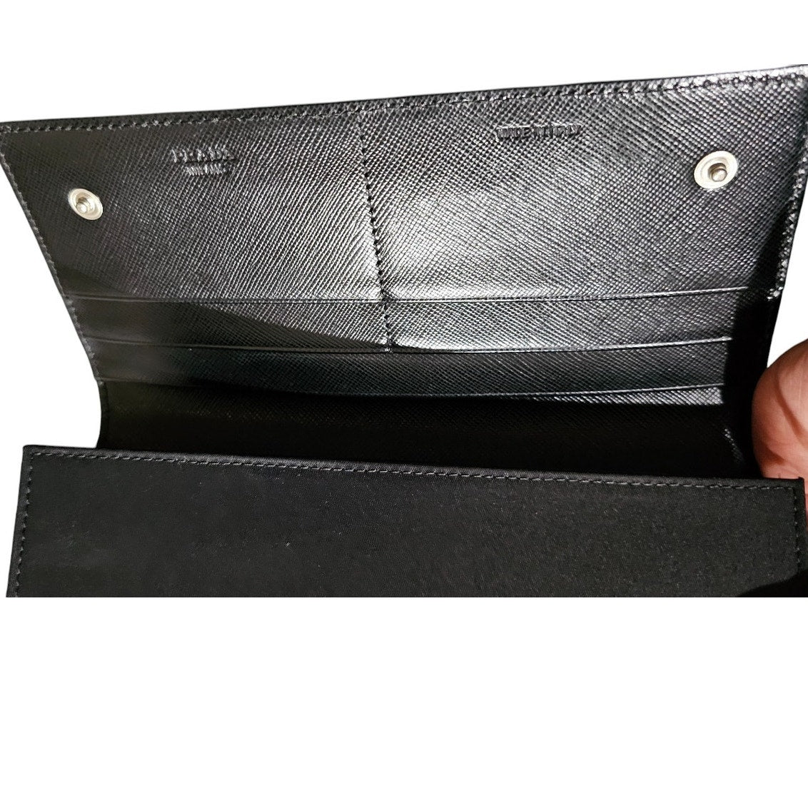 Prada Tesstuto Black Nylon Wallet