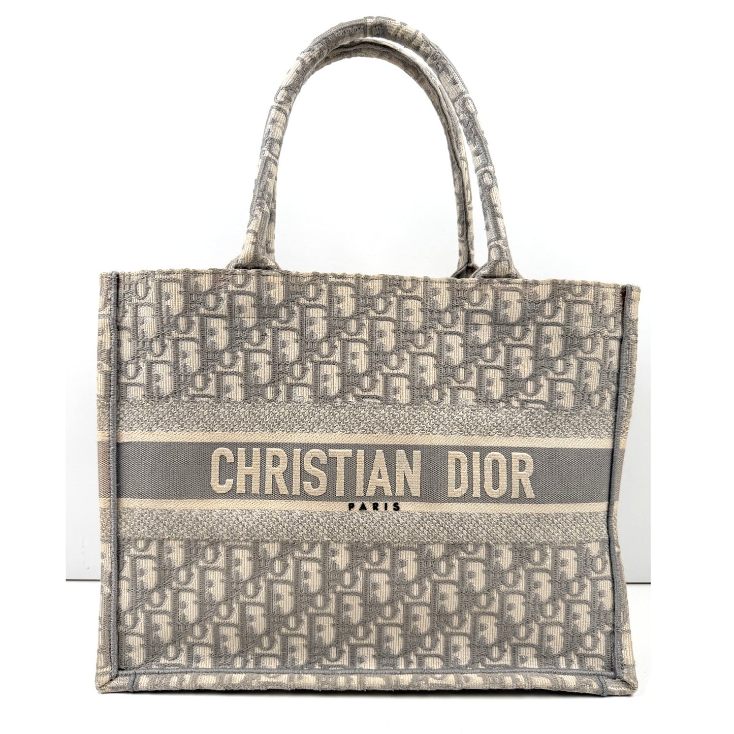 Christian Dior Gray Oblique Medium Book Tote