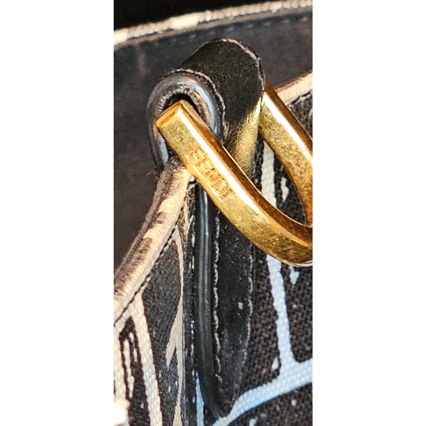 Fendi Shopper Tote Joshua Vides Zucca Coated Canvas Large