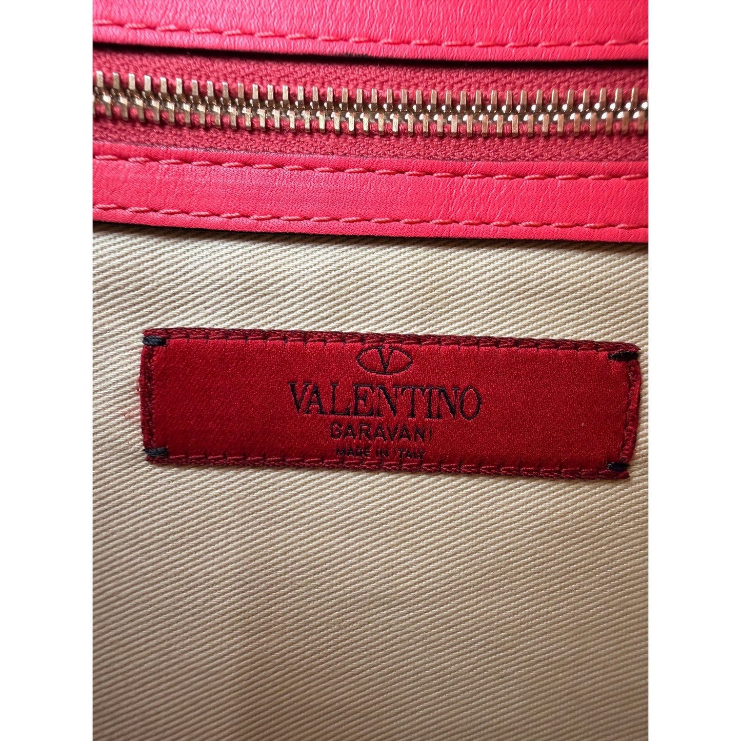 Valentino Nappa Leather Rockstud Large Clutch Bag