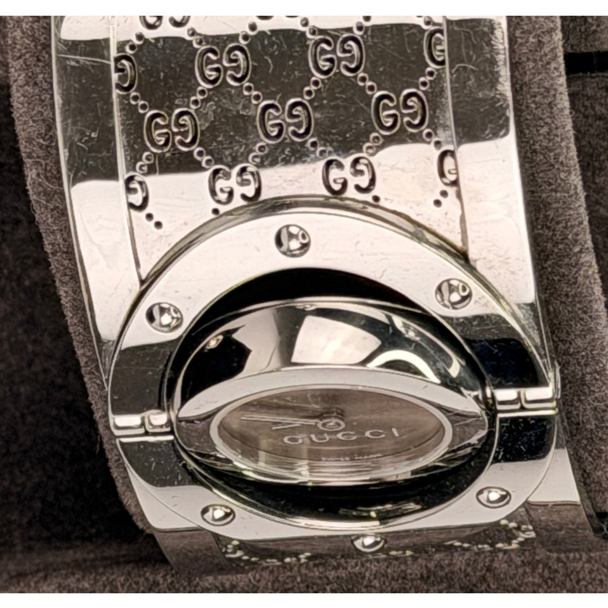 Gucci Stainless Steel 33mm Twirl Quartz Watch Brown