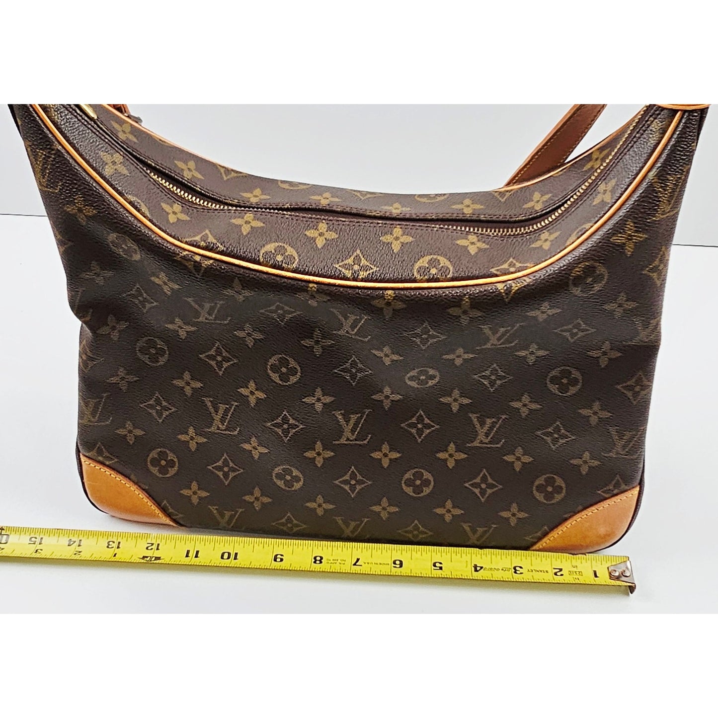 Louis Vuitton Monogram Boulogne 35 Shoulder Bag Brown
