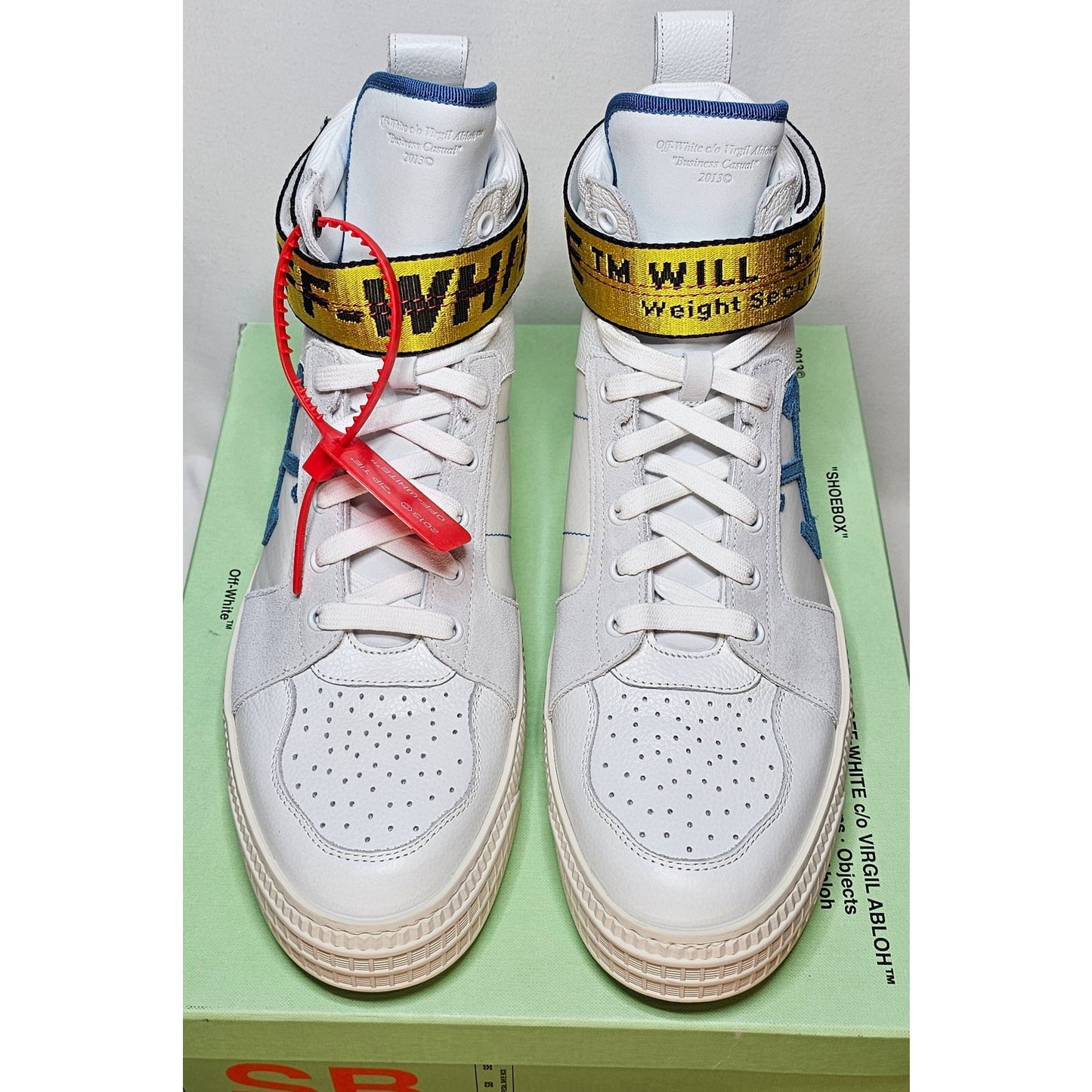 Off-White White c/o VIRGIL ABLOH Canvas and Leather Industrial High Top