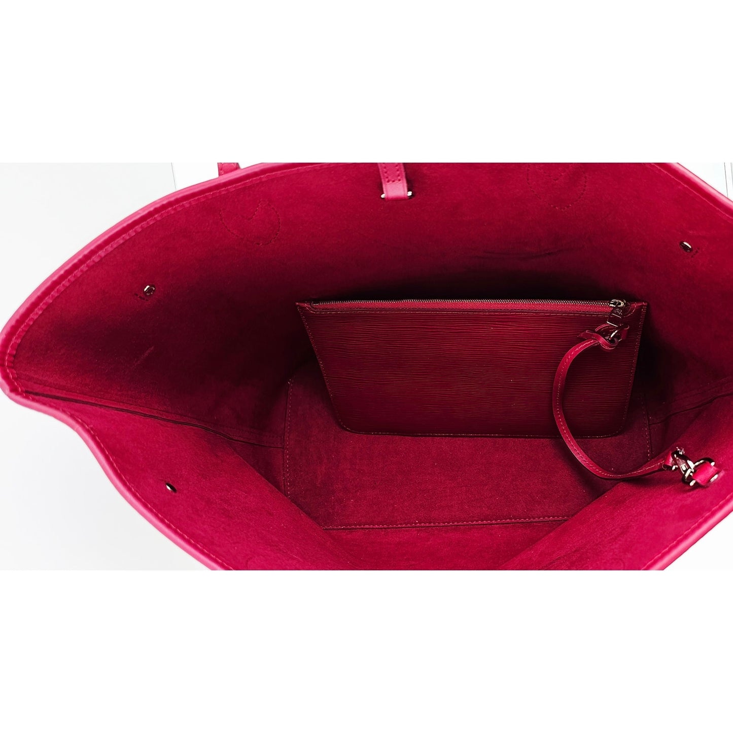Louis Vuitton Neverfull MM tote bag in fuchsia Epi leather