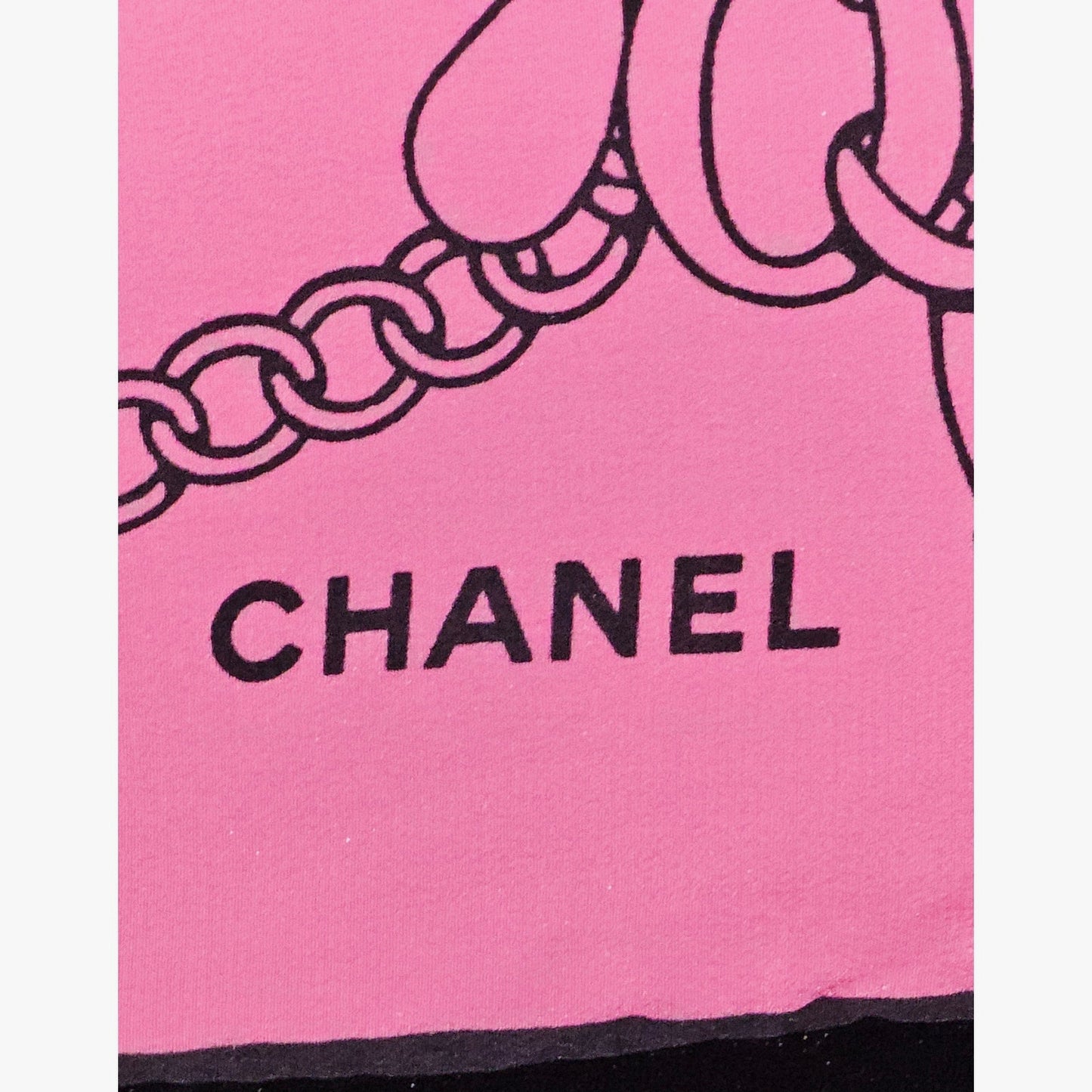 CHANEL CC logo chain design scarf