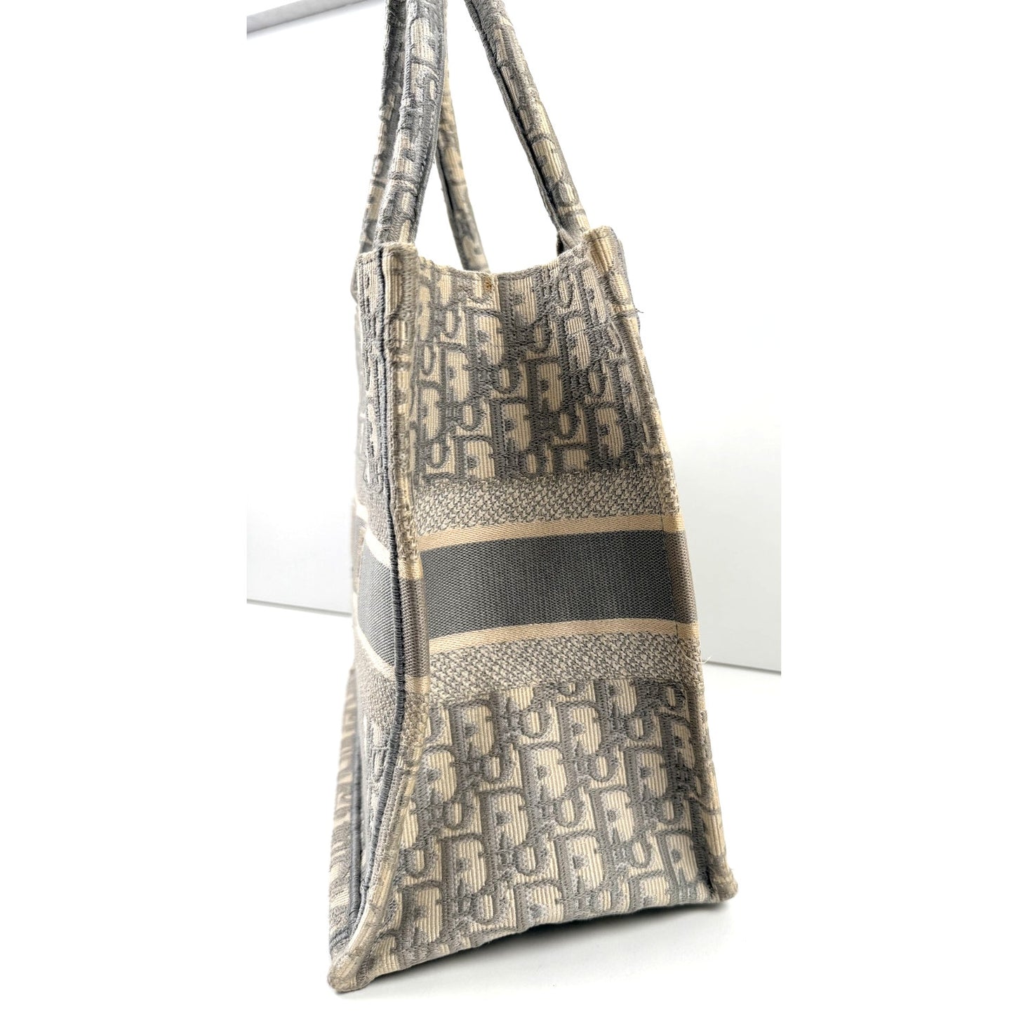 Christian Dior Gray Oblique Medium Book Tote