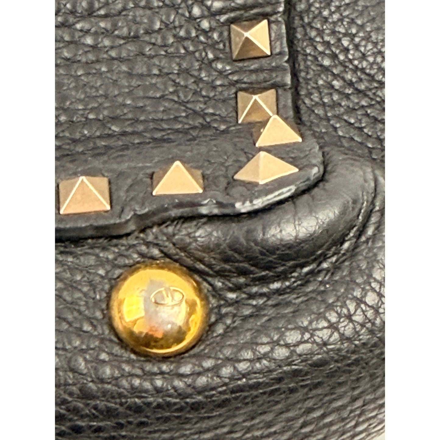Valentino  Rockstud Mini Tote with Beaded Top Handle