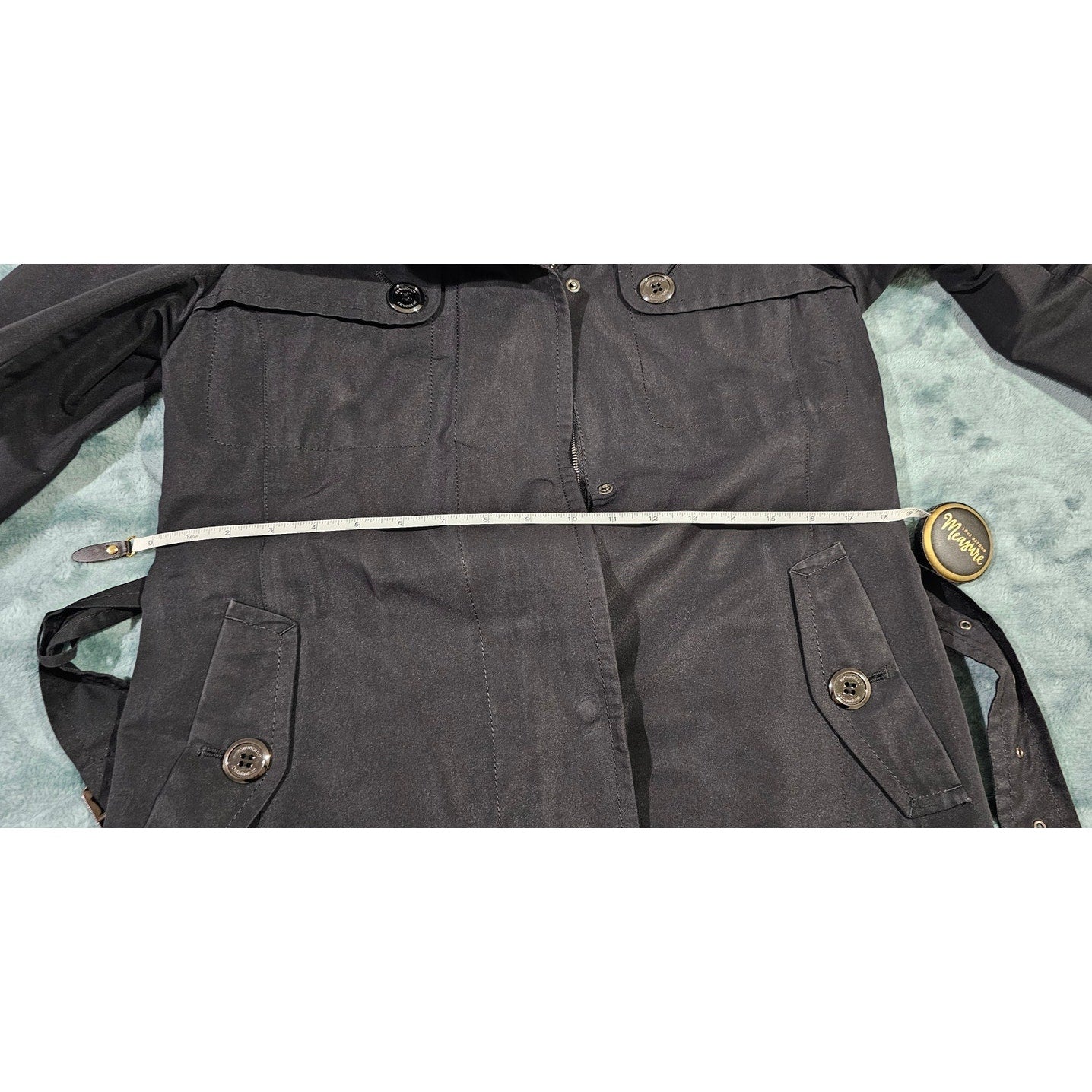 Burberry Belted Trench Coat with Nova Check Lining & Detachable Vest