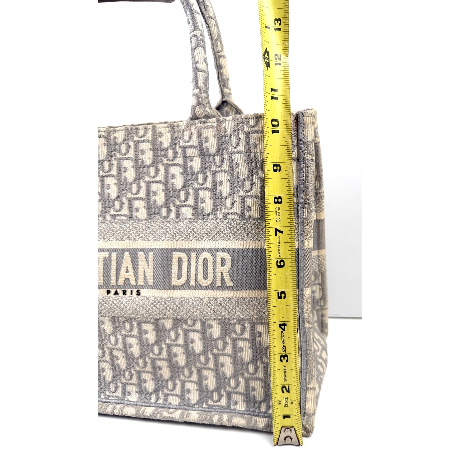 Christian Dior Gray Oblique Medium Book Tote