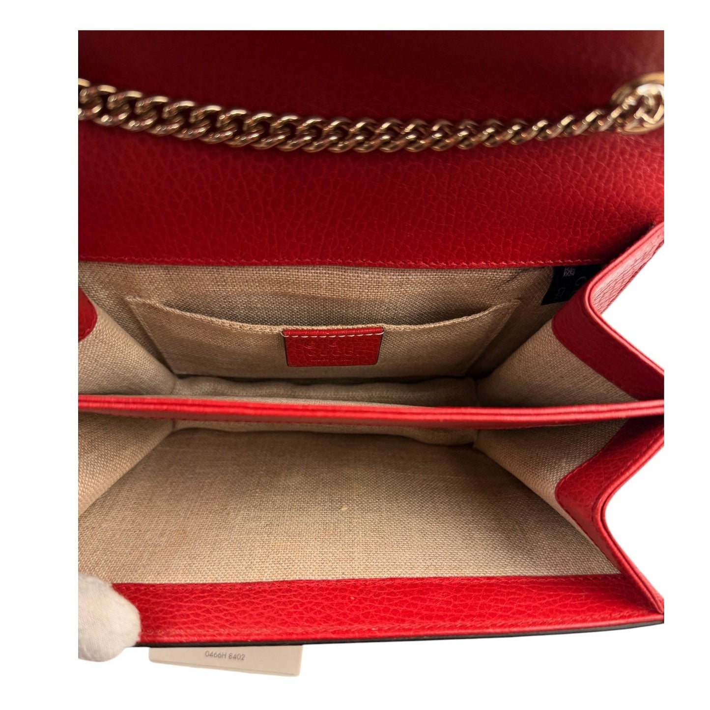 Gucci Interlocking G Leather Shoulder Bag Red