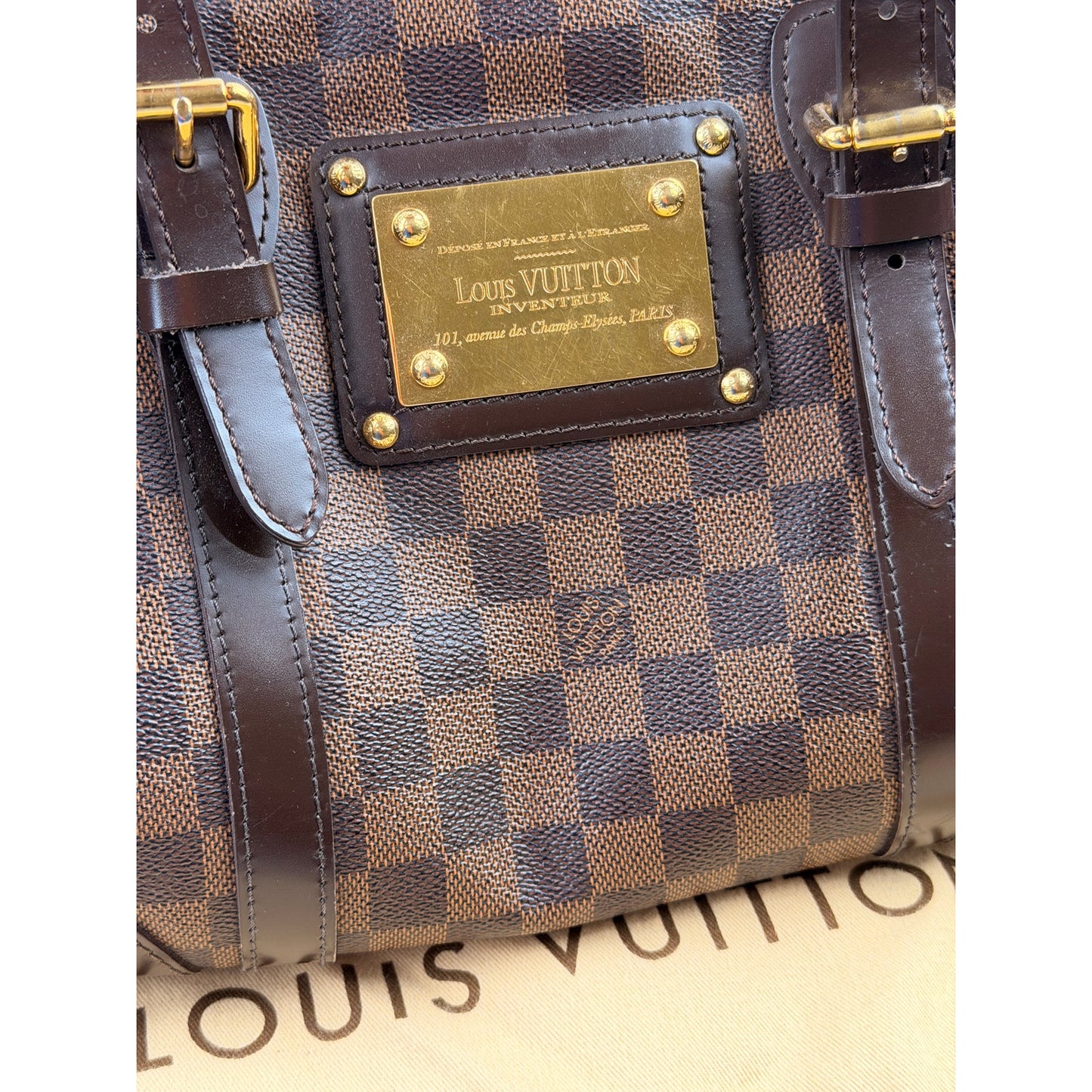 Louis Vuitton Damier Ebene Canvas Berkeley Bag