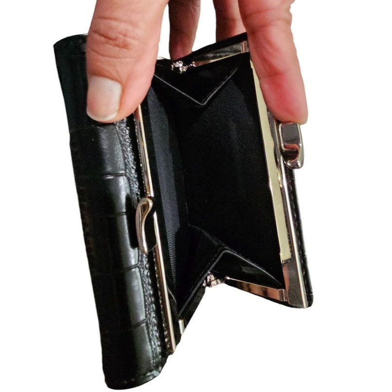 Vivienne Westwood Small Frame Wallet Croc Embossed