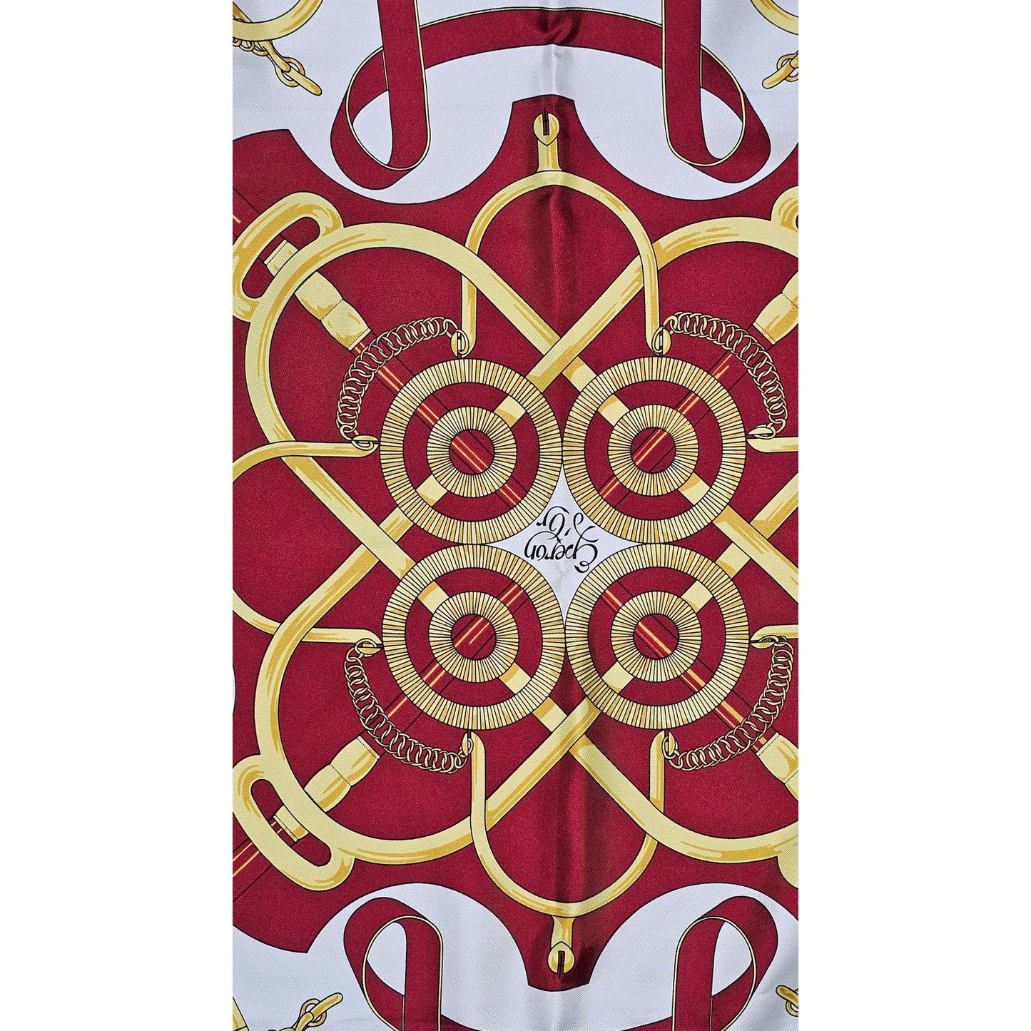 Hermès "Éperon d'Or" silk scarf