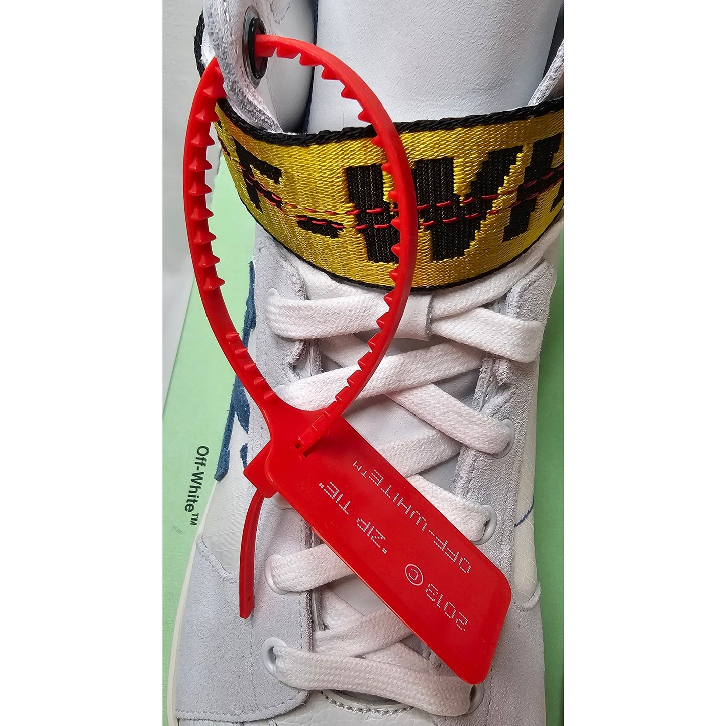 Off-White White c/o VIRGIL ABLOH Canvas and Leather Industrial High Top