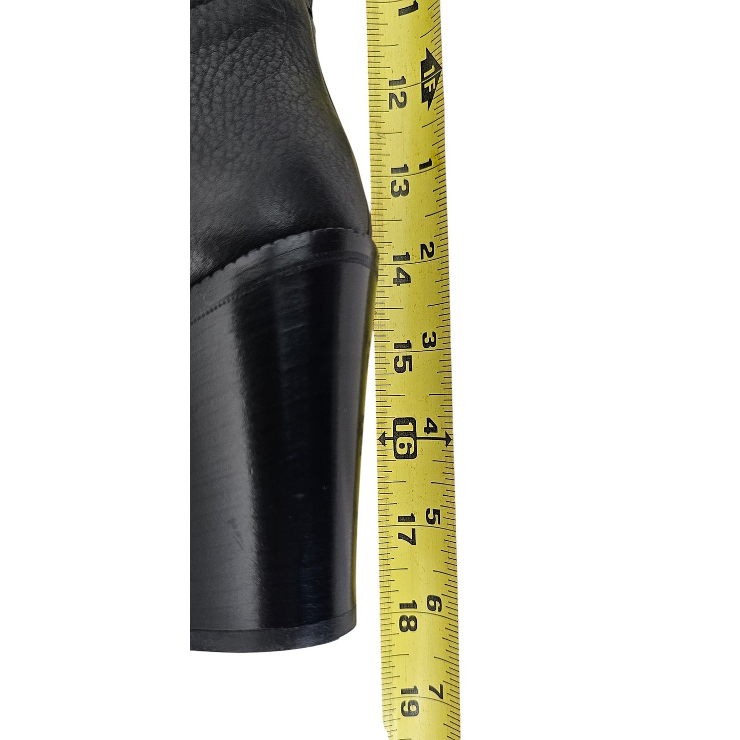 Gucci Leather Tall Knee Boots w/ Script Logo Size 6B