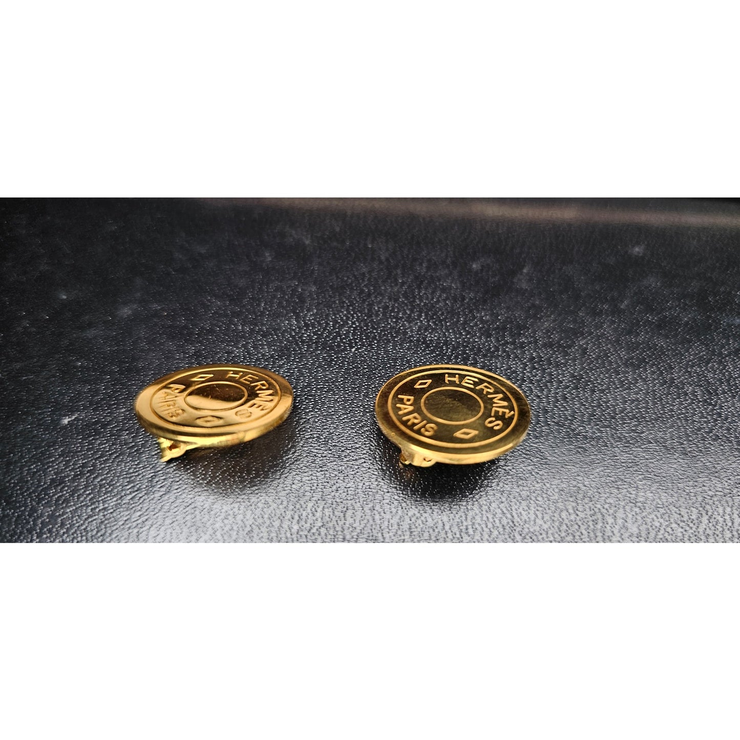 Hermès Clou de Selle Gold Clip-On Earring