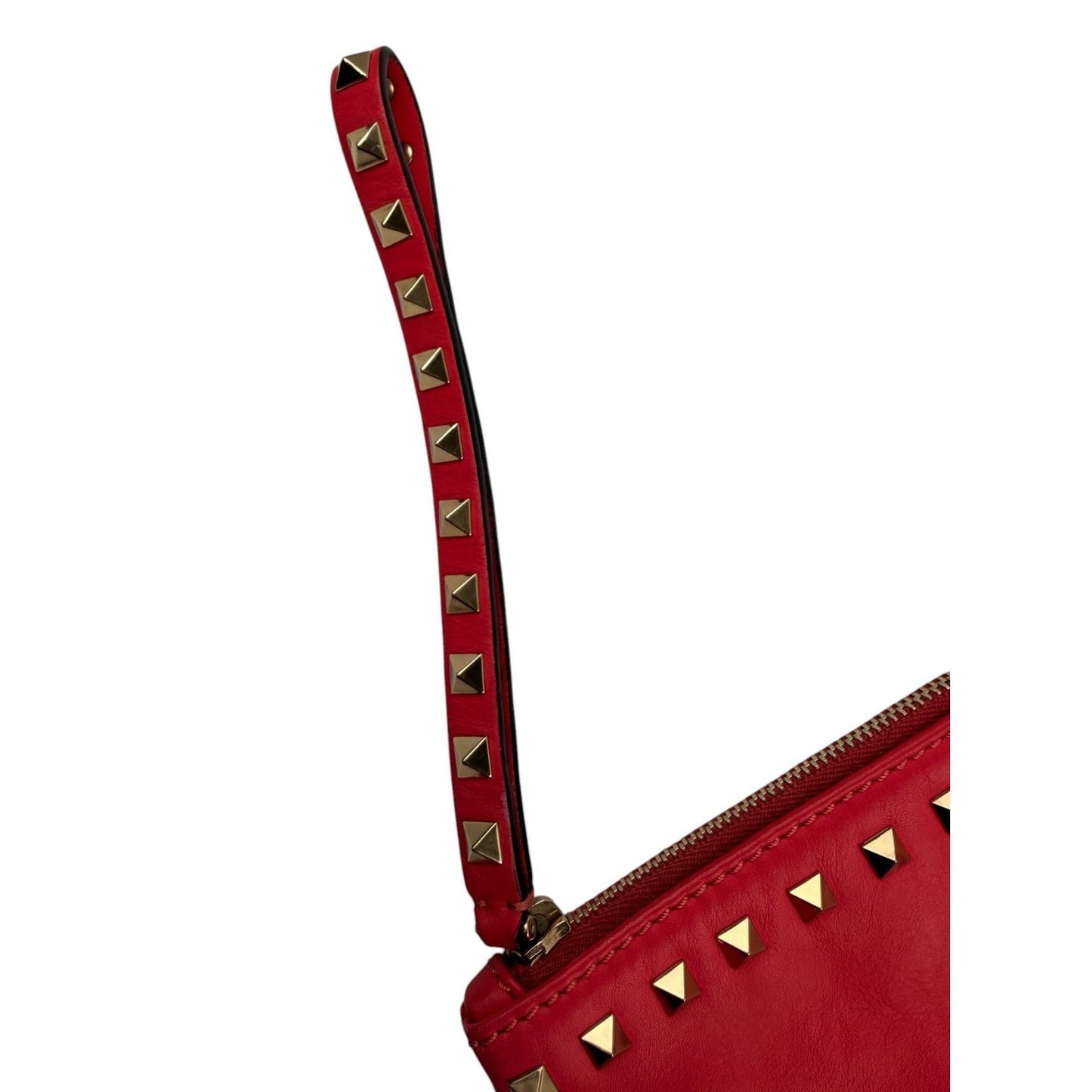 Valentino Nappa Leather Rockstud Large Clutch Bag