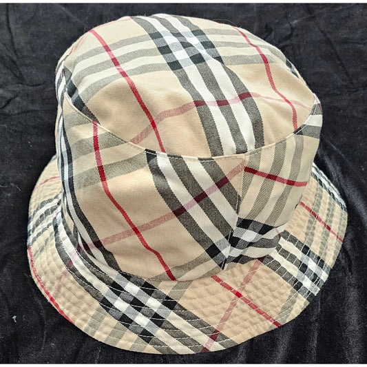 Burberry Vintage Check-pattern Reversible Cotton Bucket Hat