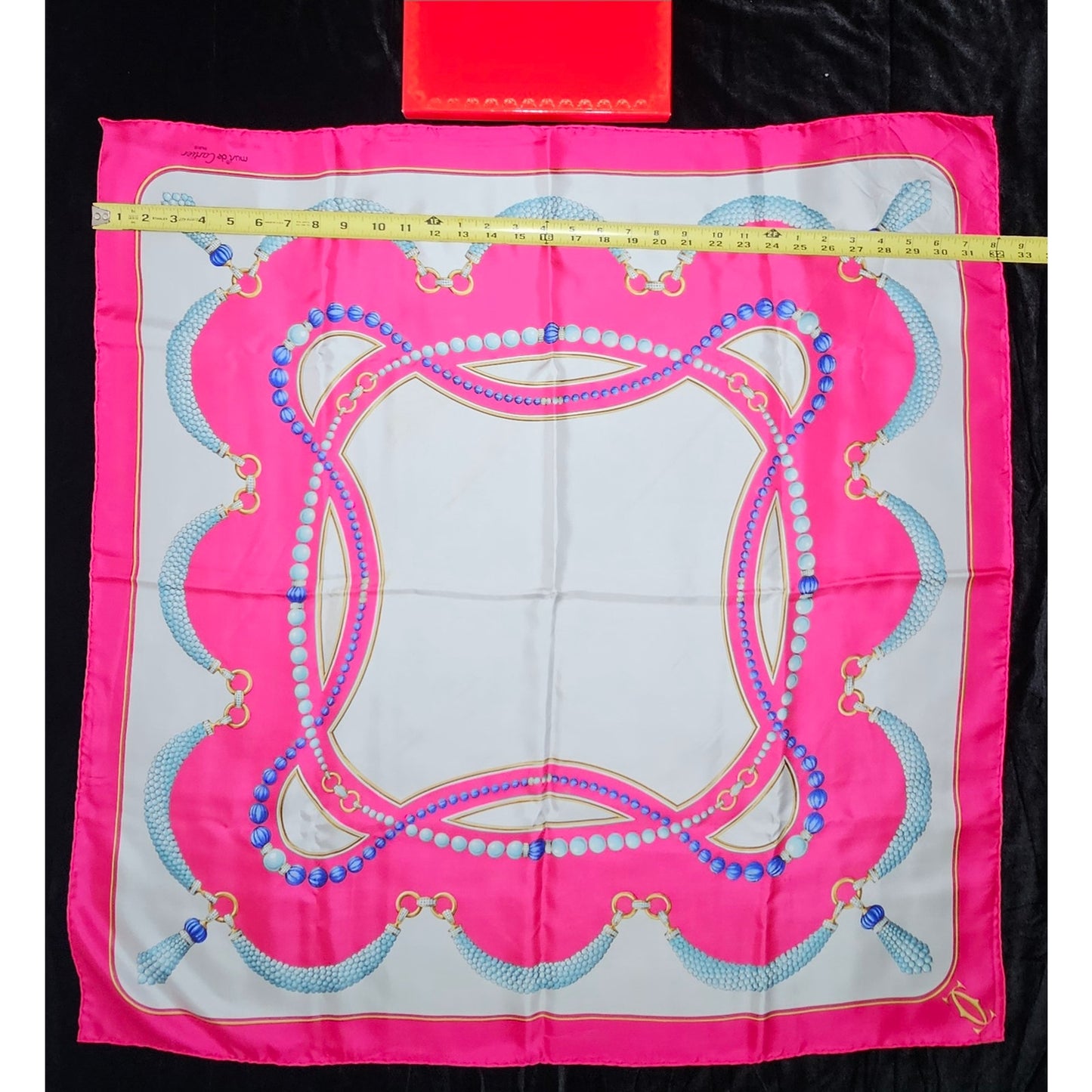 Must de Cartier Square Silk Scarf