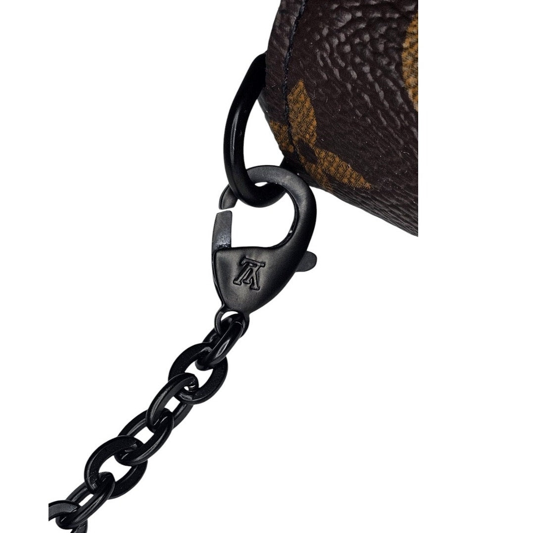 Louis Vuitton Felicie Pochette Monogram Canvas and Wild Animal Print