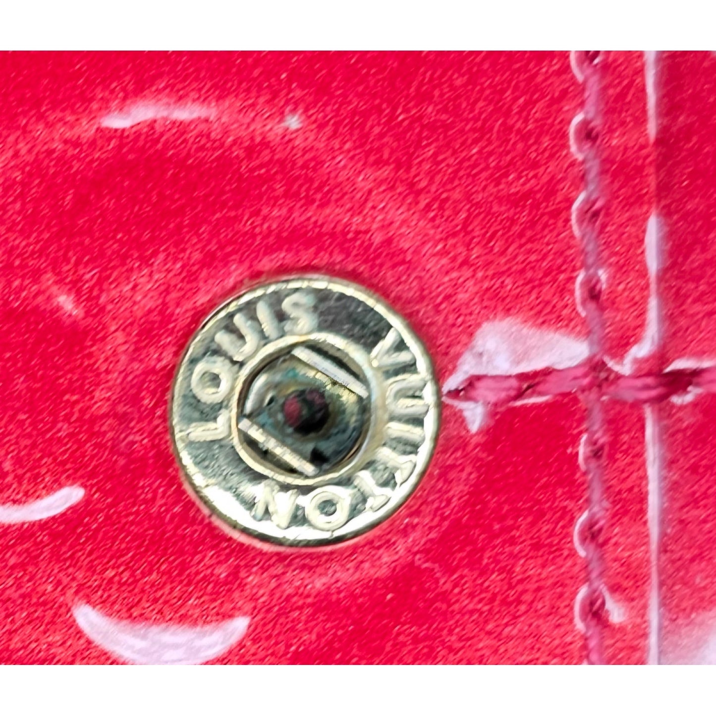 Louis Vuitton Vernis Red Portefeuille Sarah Wallet