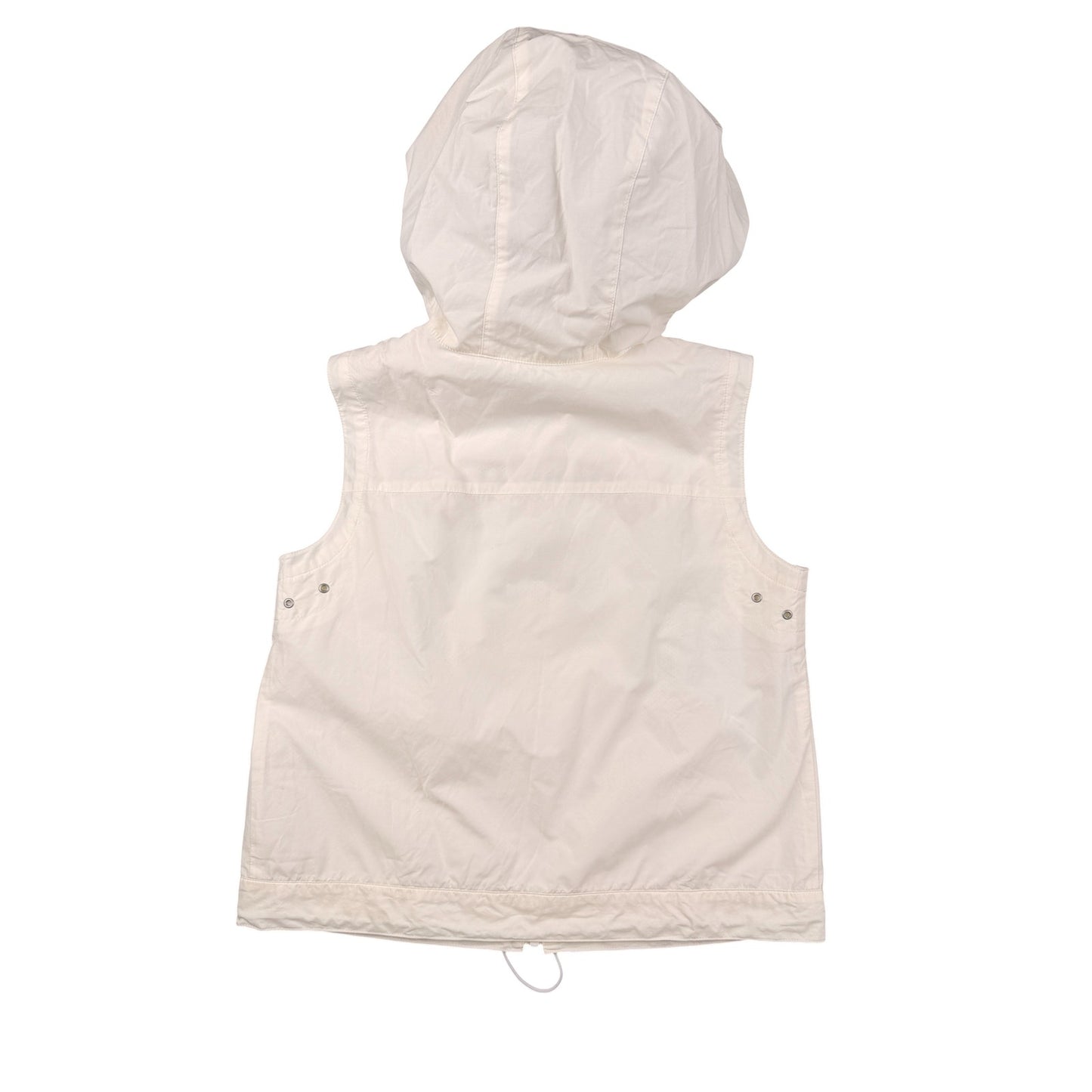 Burberry Hooded Lest Sleeveless White Vintage Vest XS Women