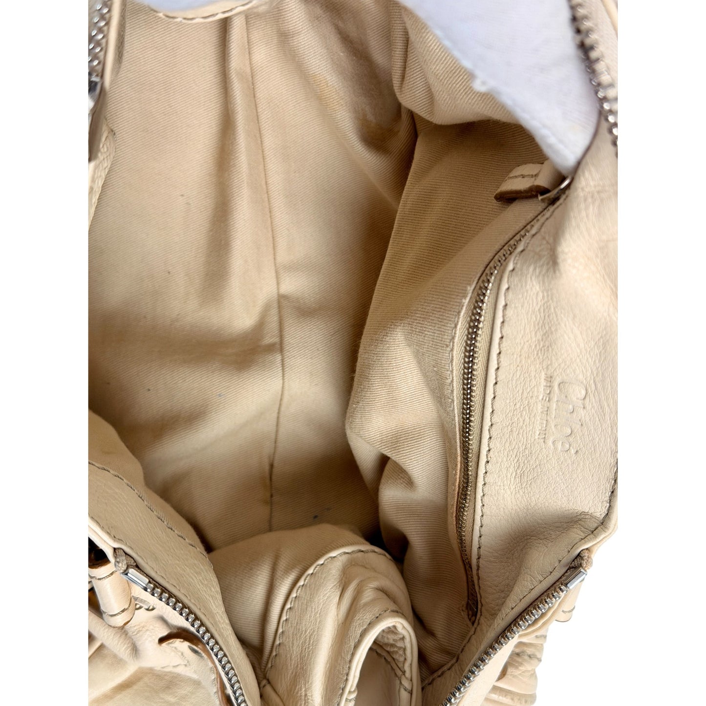 Chloe Ivory Paddington Medium Satchel Bag