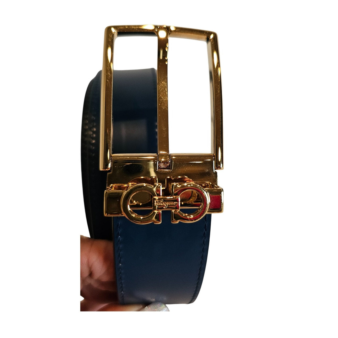 Ferragamo Reversible and adjustable Gancini belt