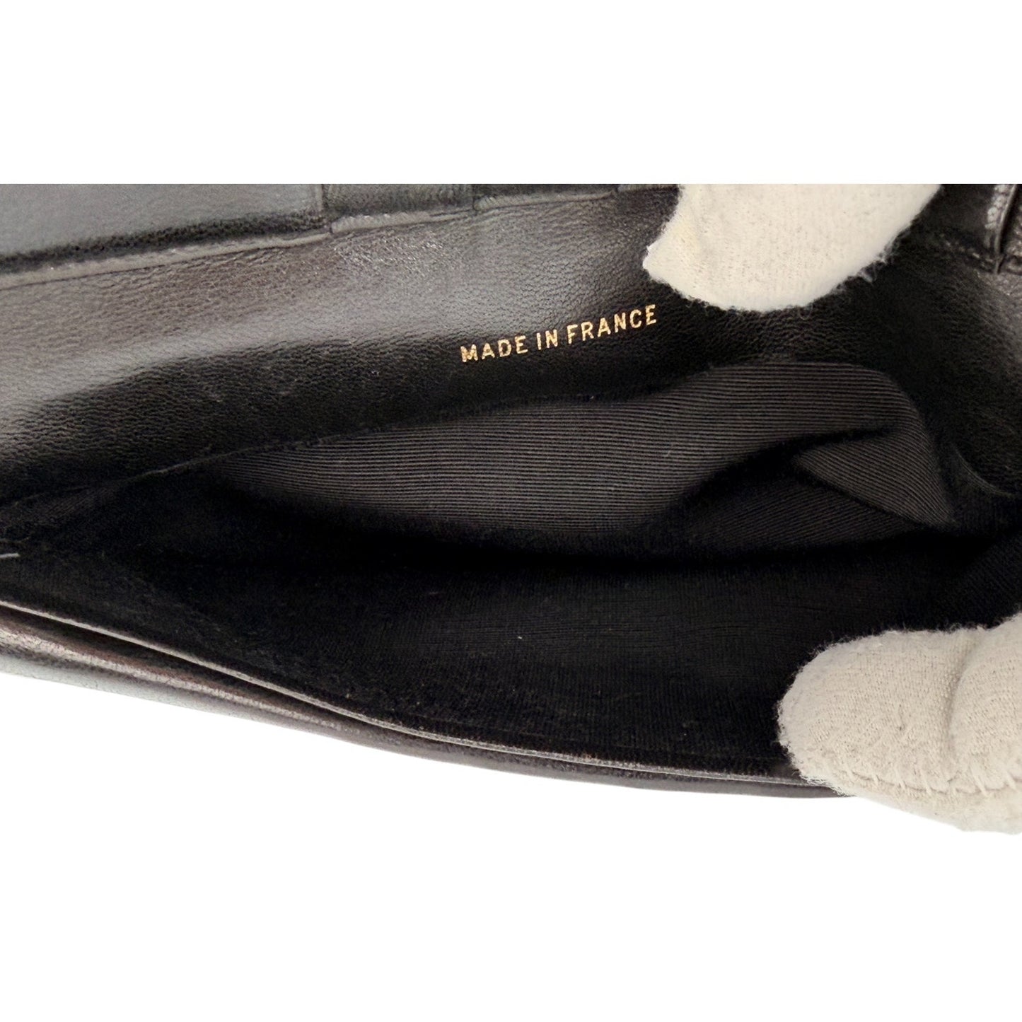 Chanel Black Quilted Lambskin Leather Long French Purse Wallet
