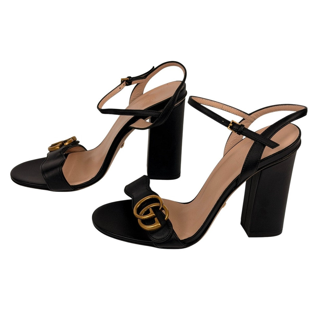 Gucci GG Marmont block-heel sandals Sz 36