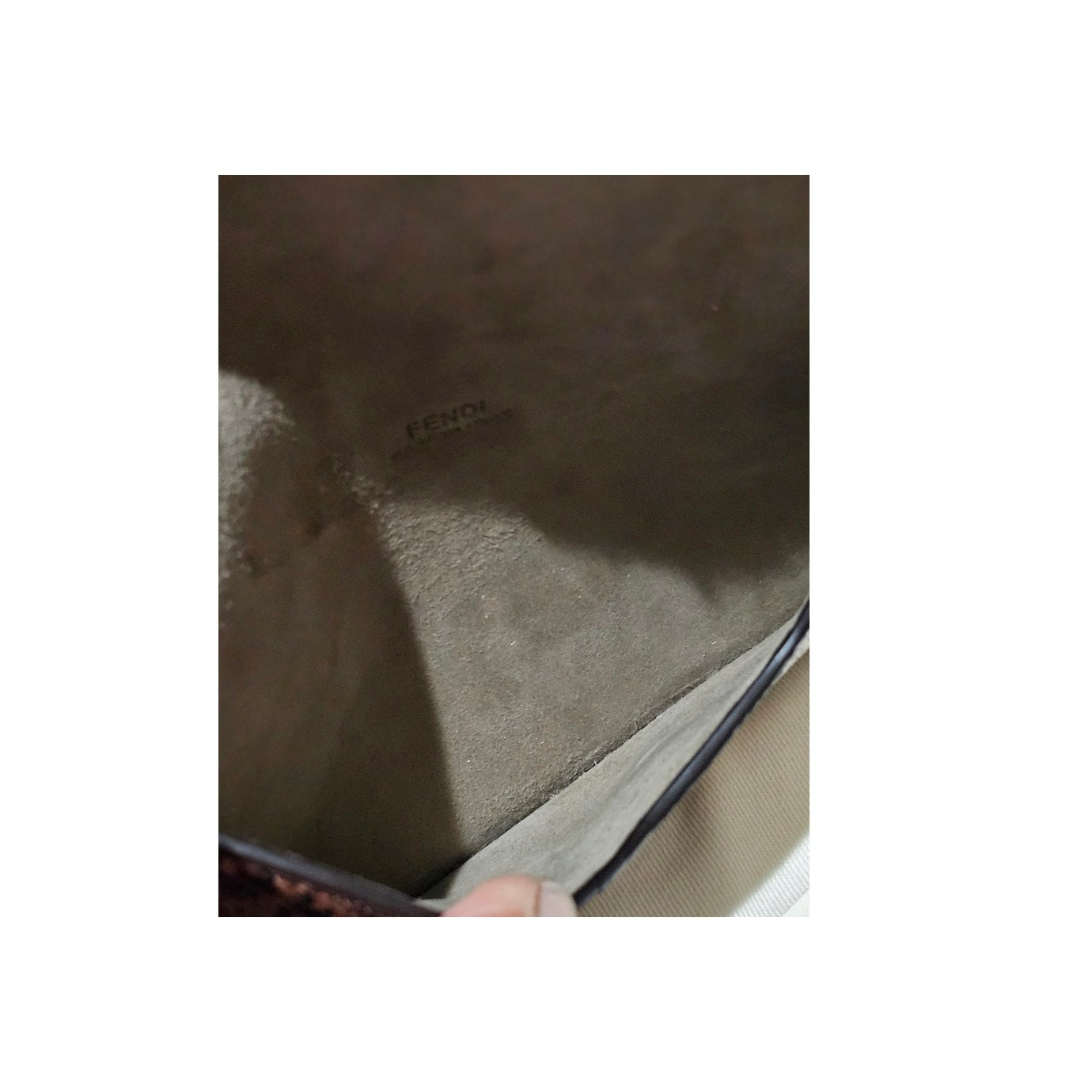 Fendi FF Busta 2023 snakeskin/python clutch
