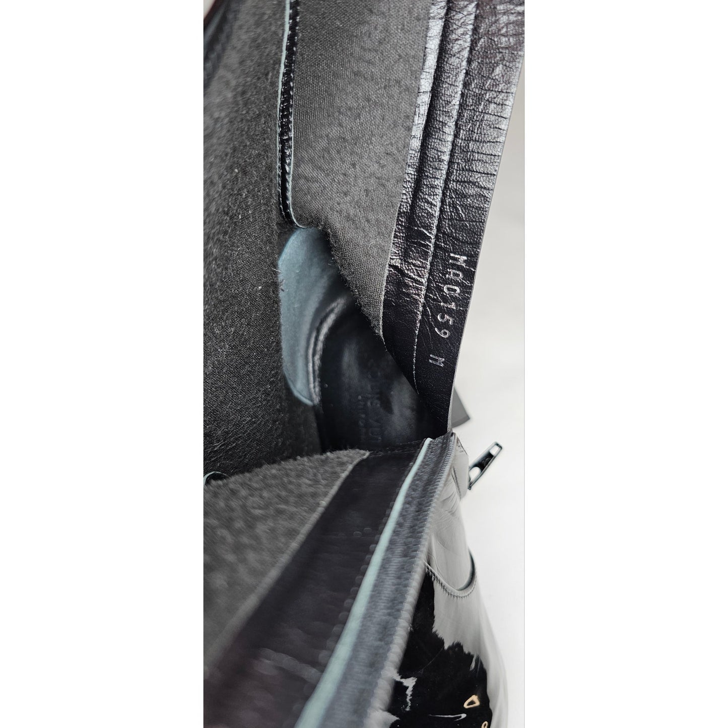 Louis Vuitton Silhouette Ankle Boot in Black Patent Leather