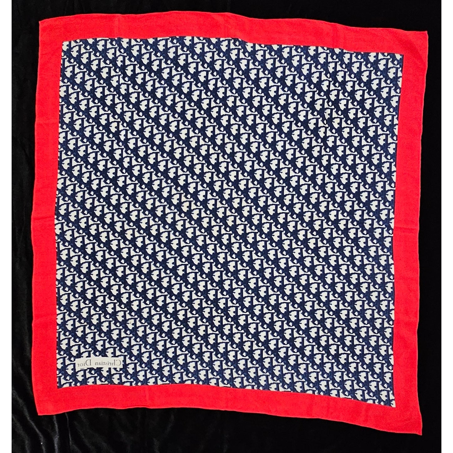 Vintage Christian Dior Trotter Monogram Silk Scarf