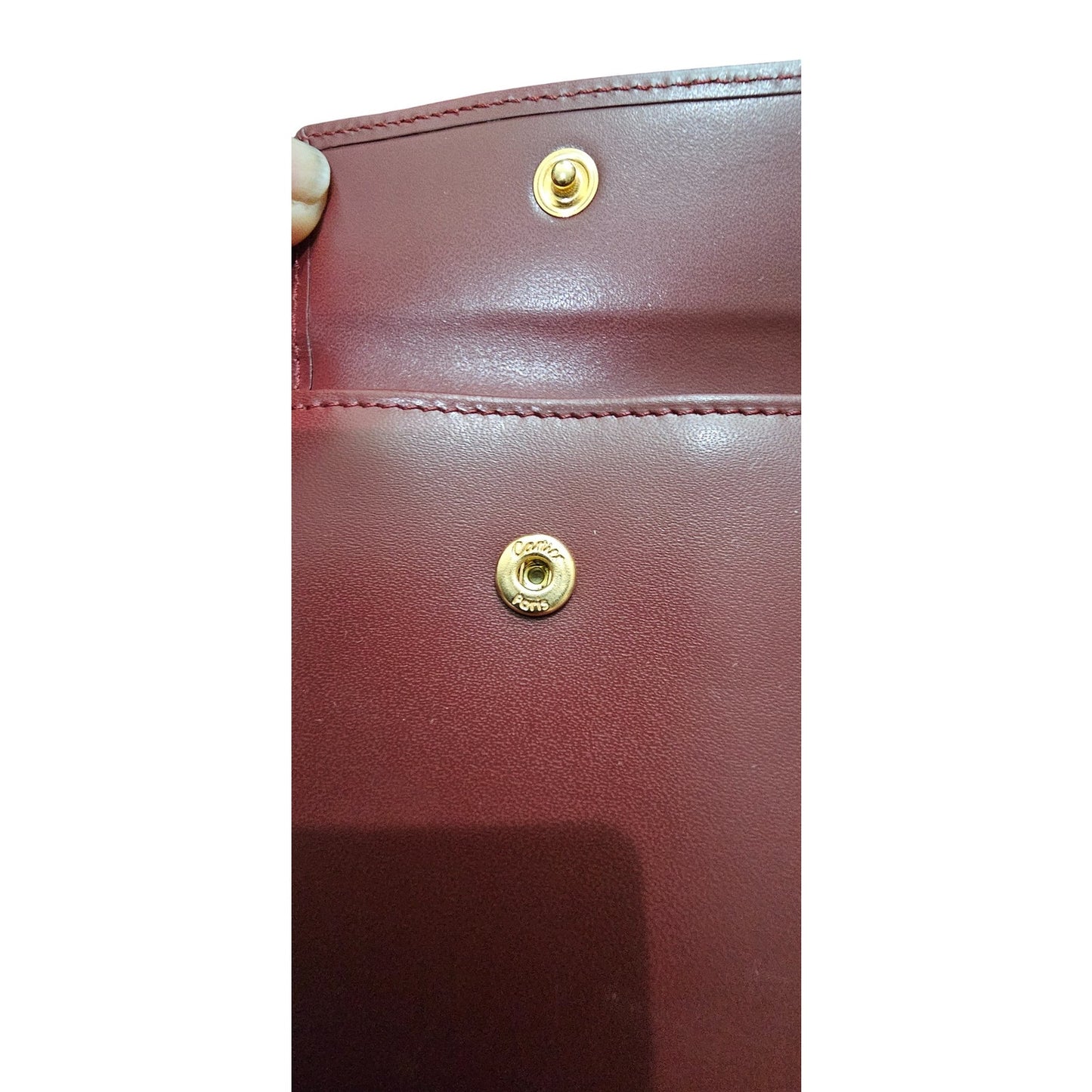 Cartier Bifold Wallet Vintage Must de Cartier Bordeaux
