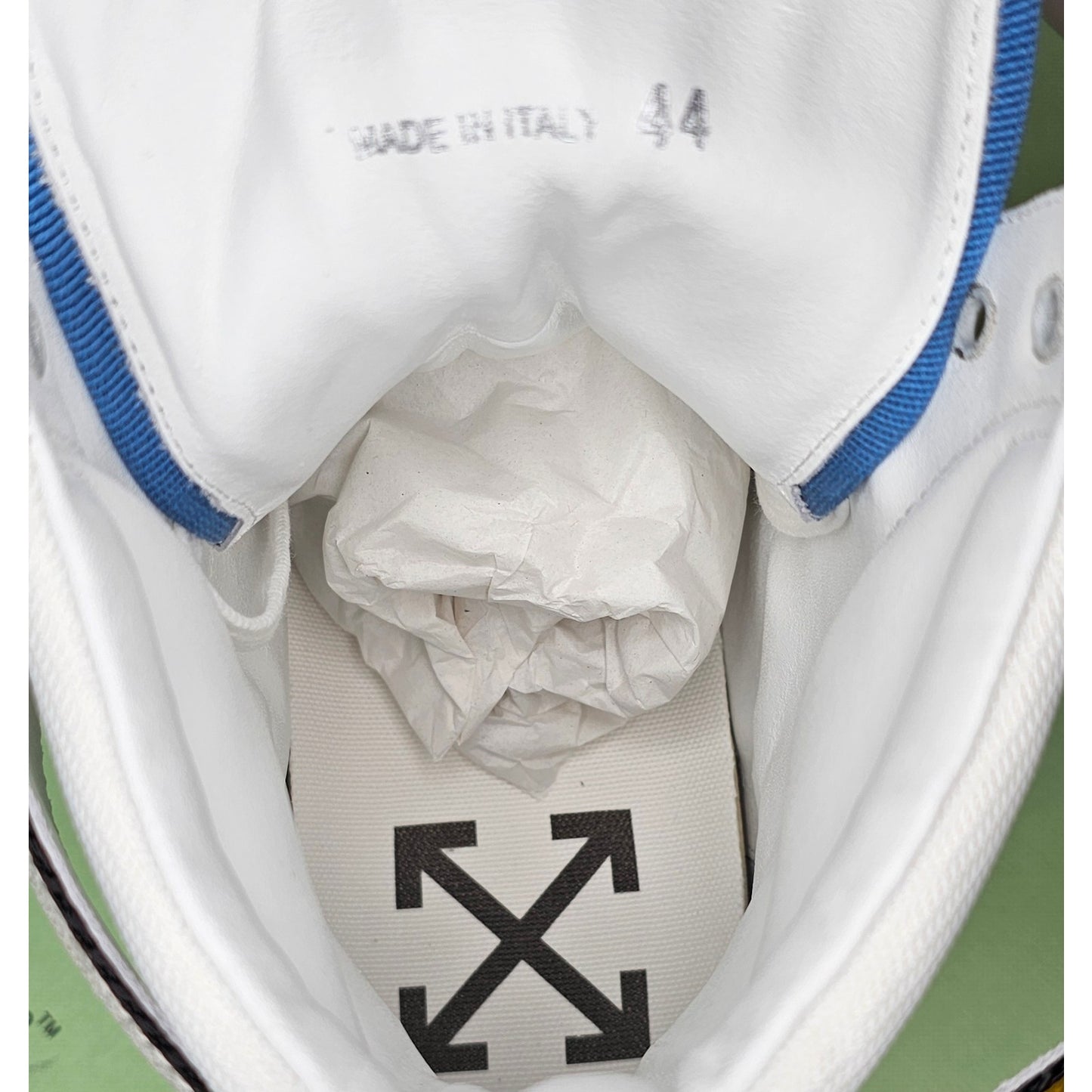 Off-White White c/o VIRGIL ABLOH Canvas and Leather Industrial High Top