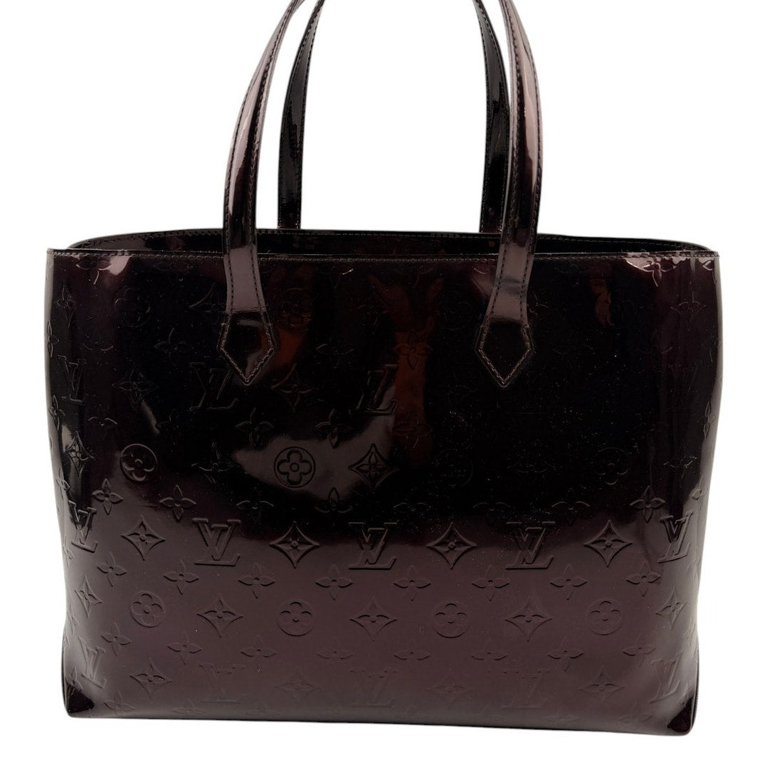 Louis Vuitton Amarante Monogram Vernis Wilshire MM Bag