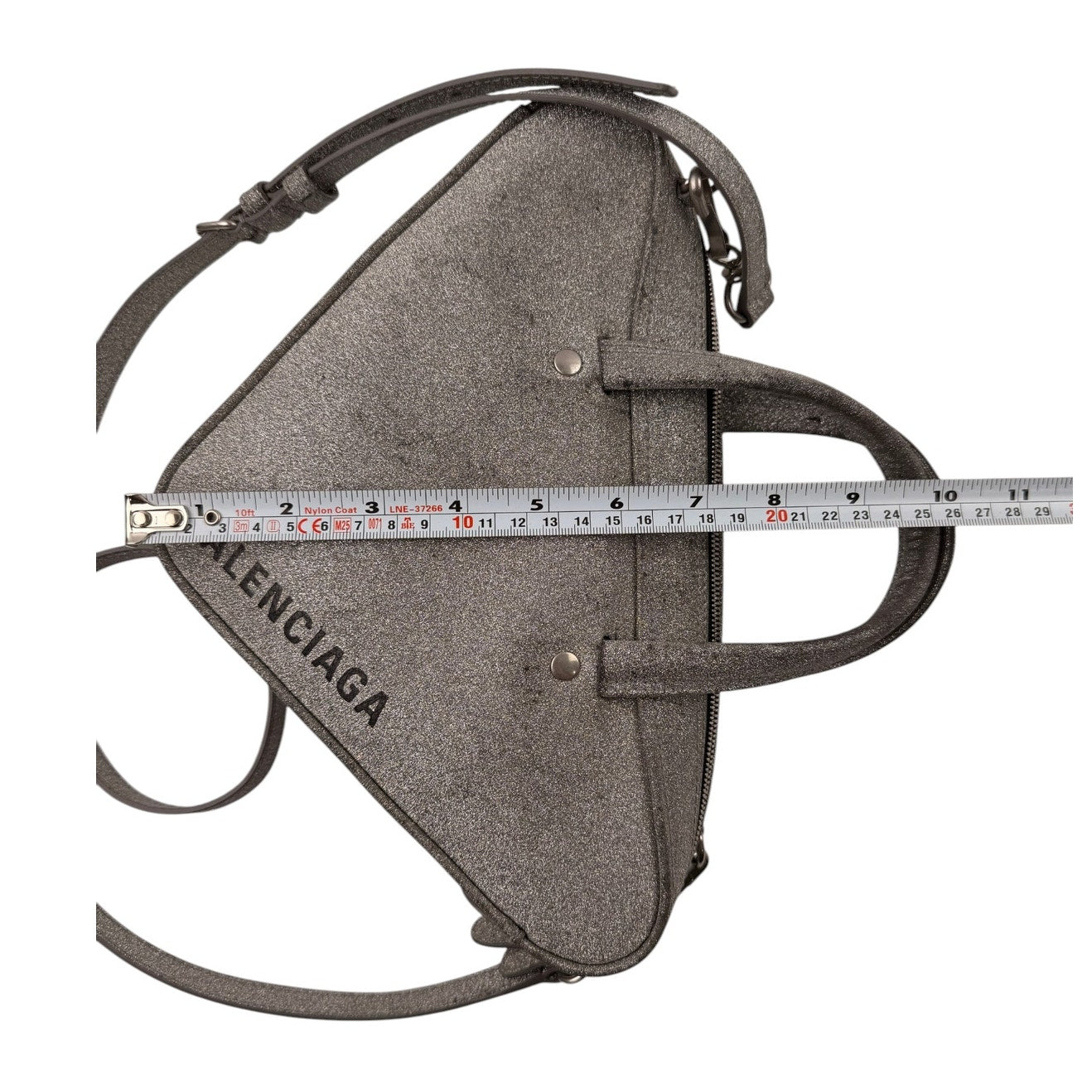 Balenciaga Glitter Triangle Chain Duffel XS
