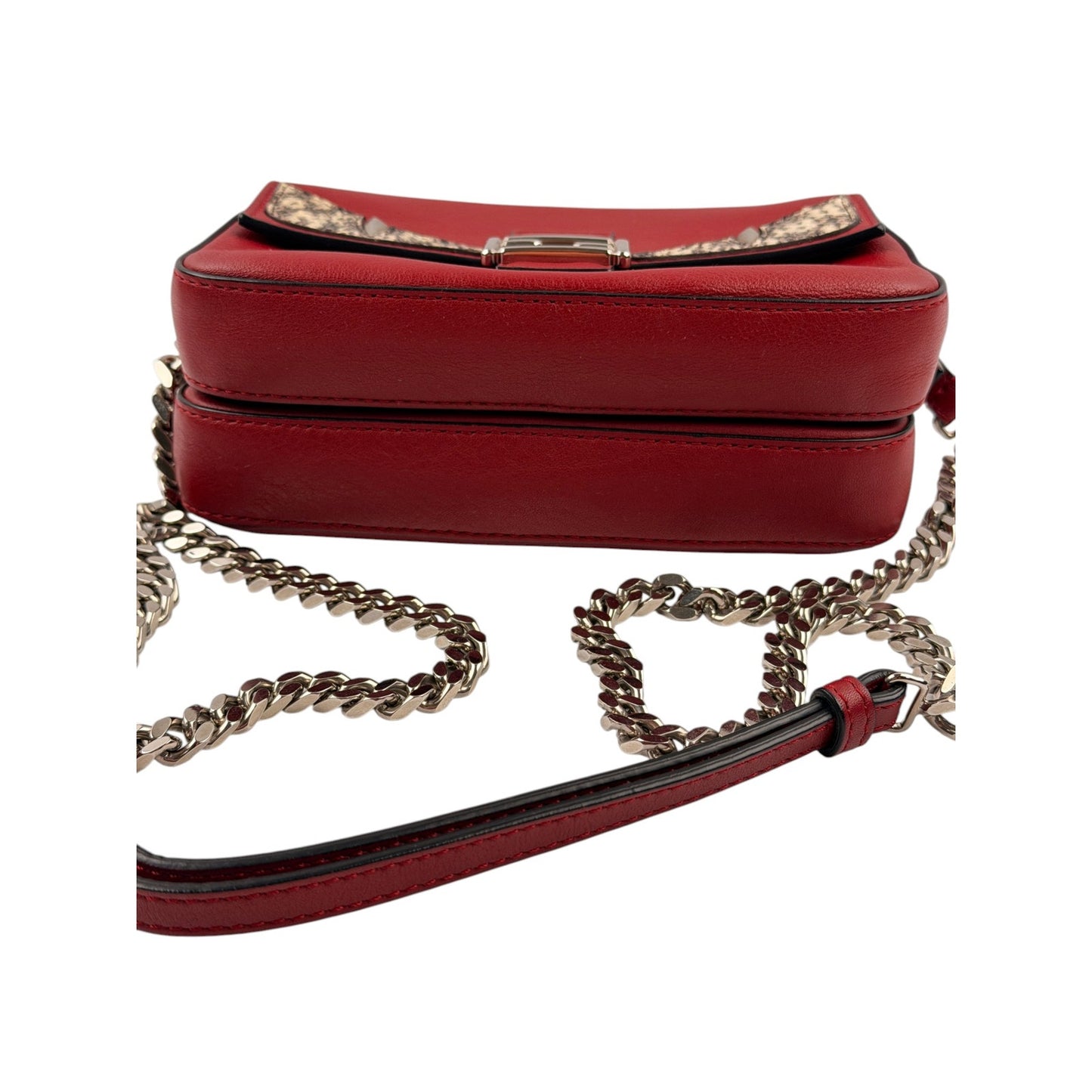 Fendi Micro Monster Baguette Bag red