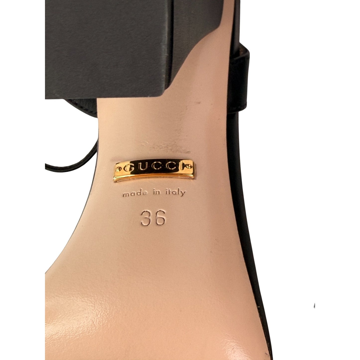 Gucci GG Marmont block-heel sandals Sz 36