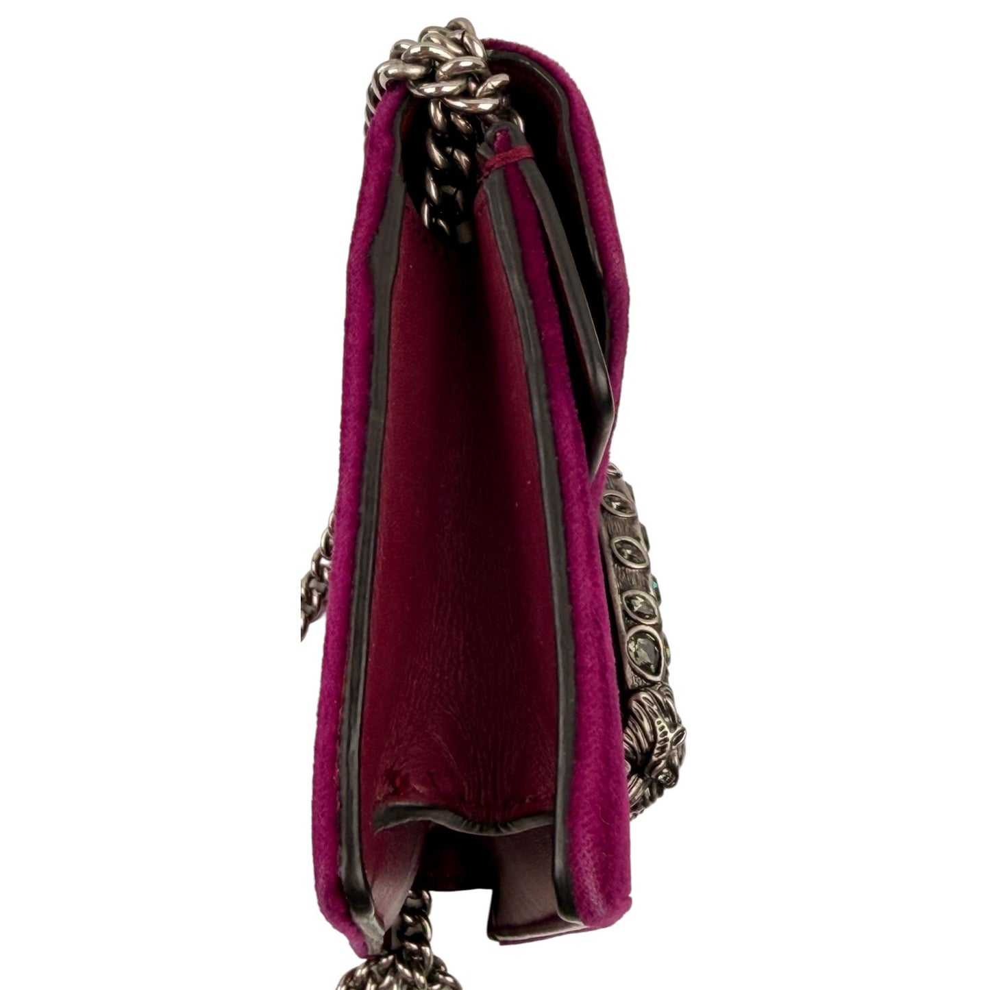 Gucci Purple Super Mini Velvet Dionysus Crossbody Bag