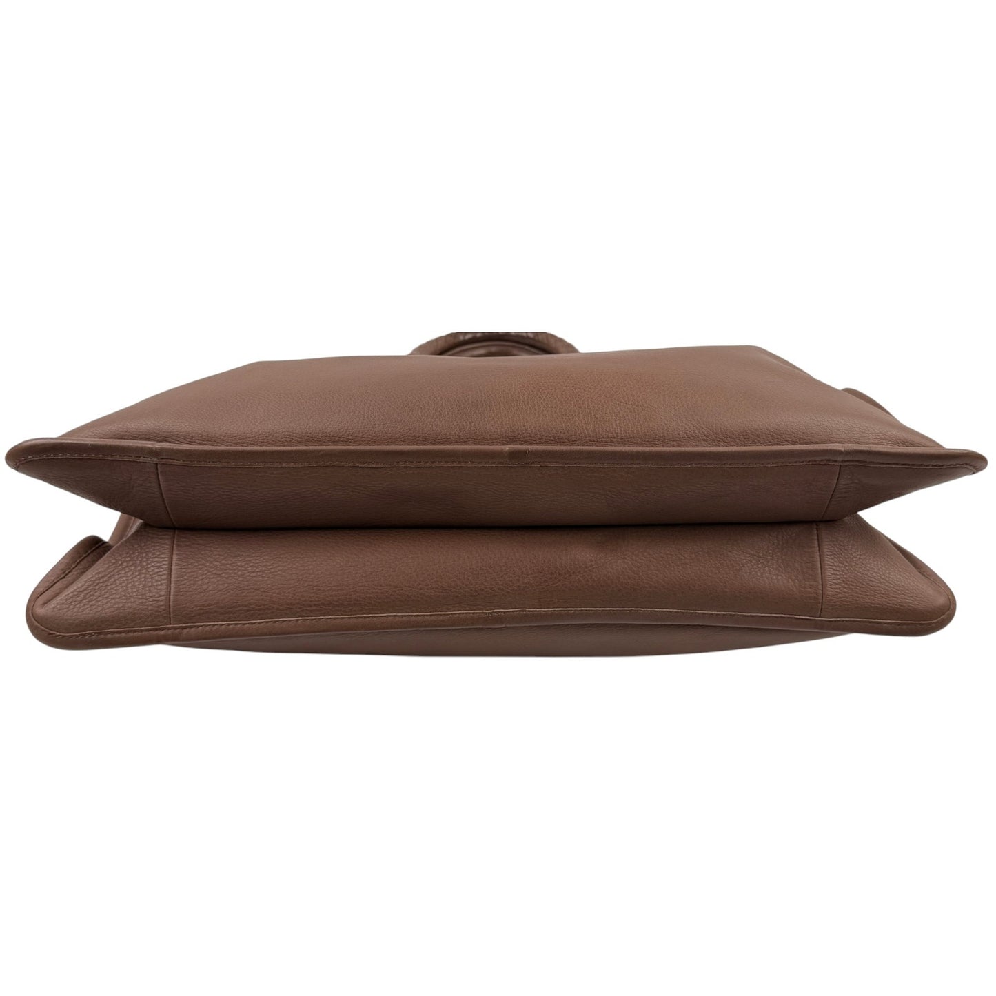 Bottega Veneta Intrecciato Leather Briefcase Bag Brown