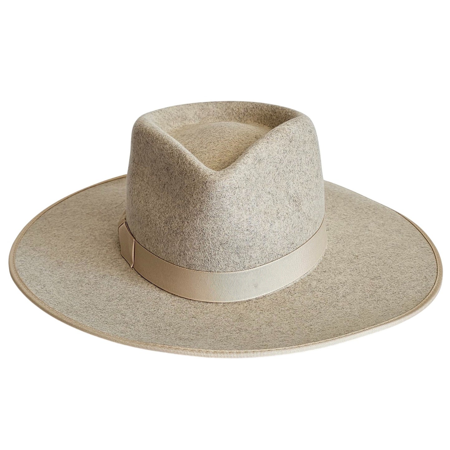 Lack of Color Carlo Speckled Grey Rancher hat (Ivory)